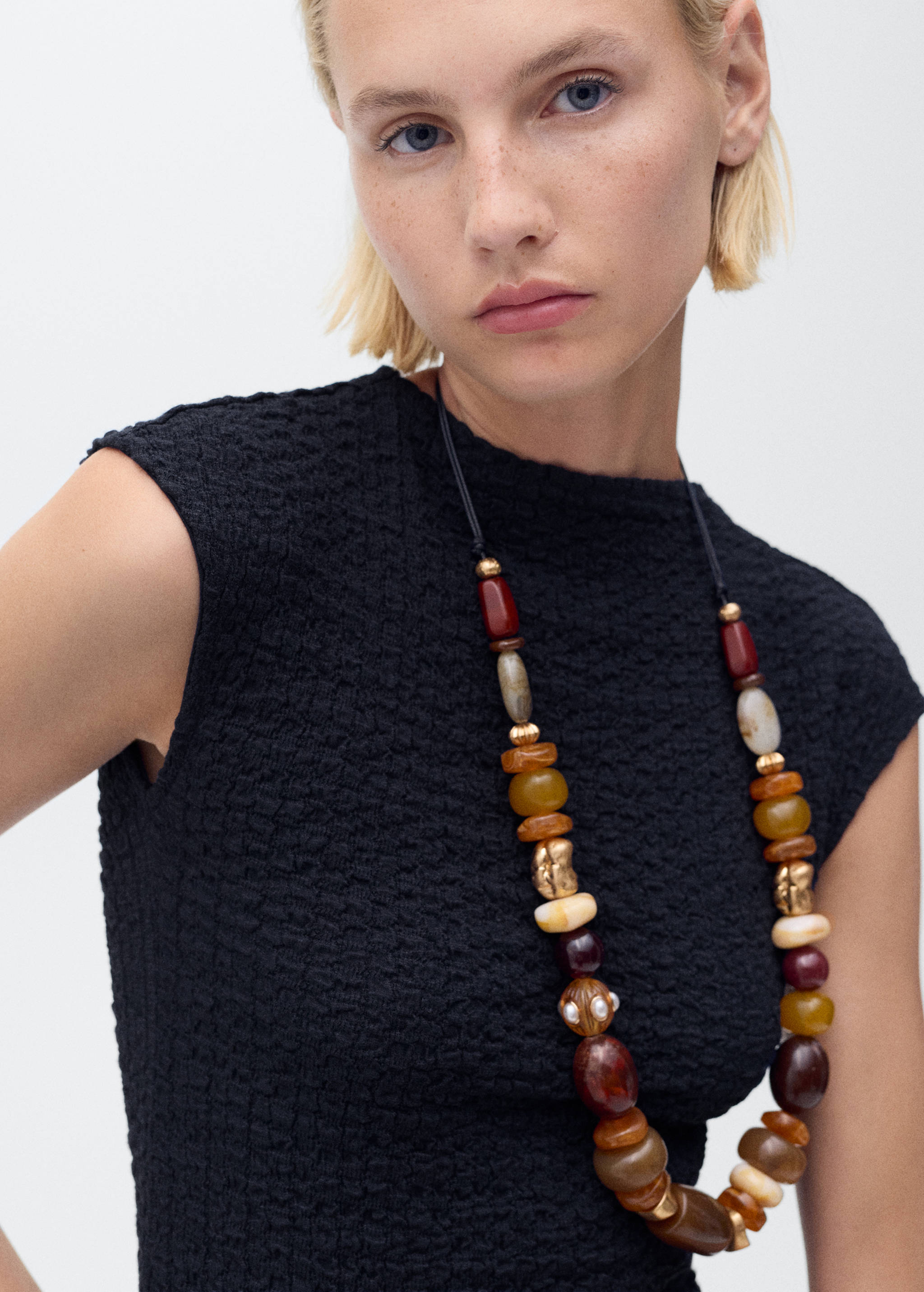 Textured cotton top - Details of the article 1