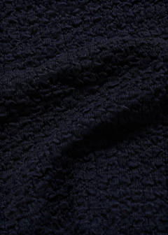 Textured cotton top — Navy 10
