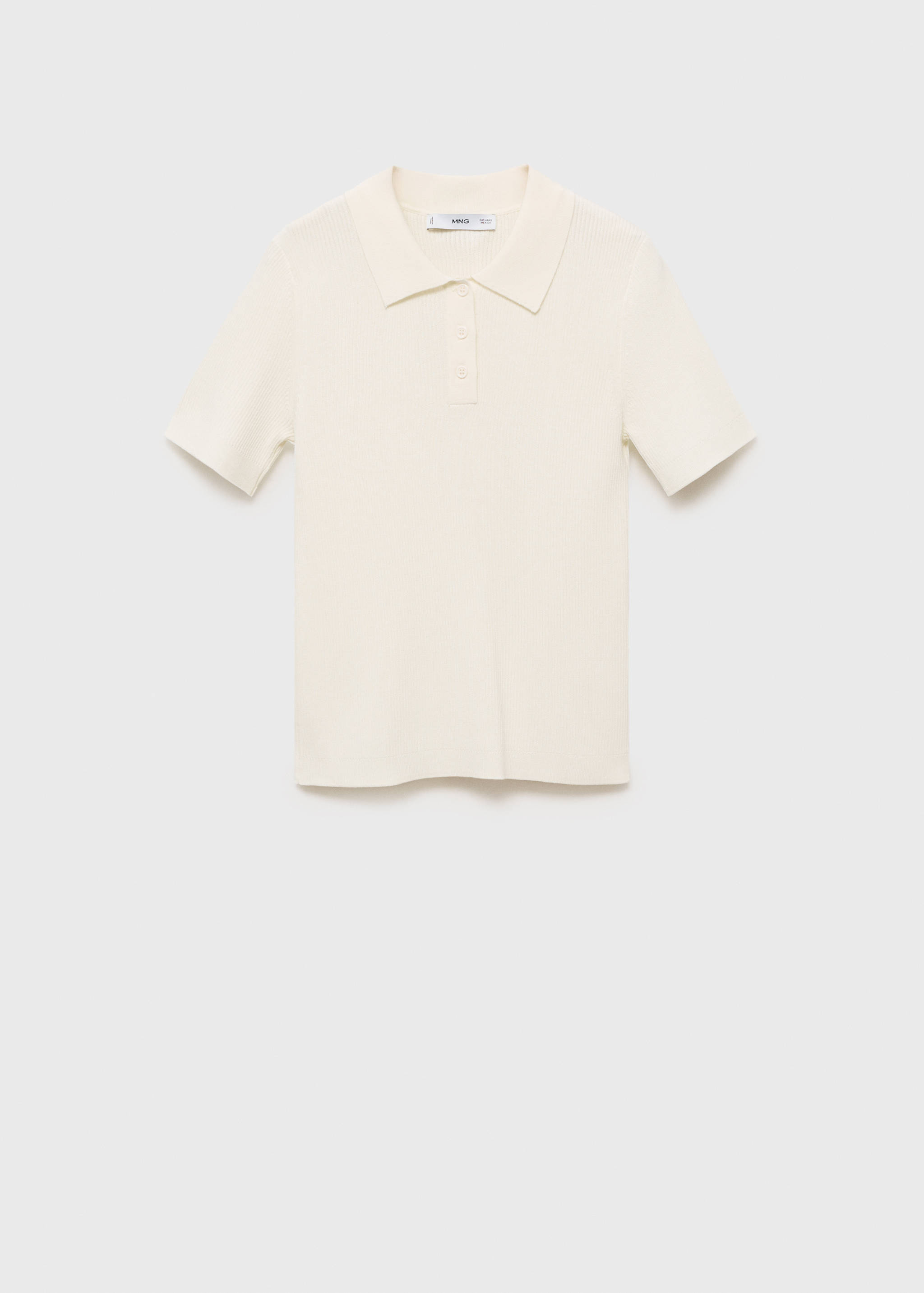 Sweter z krótkim rękawem i kołnierzykiem polo - Artykuł bez modela/modelki