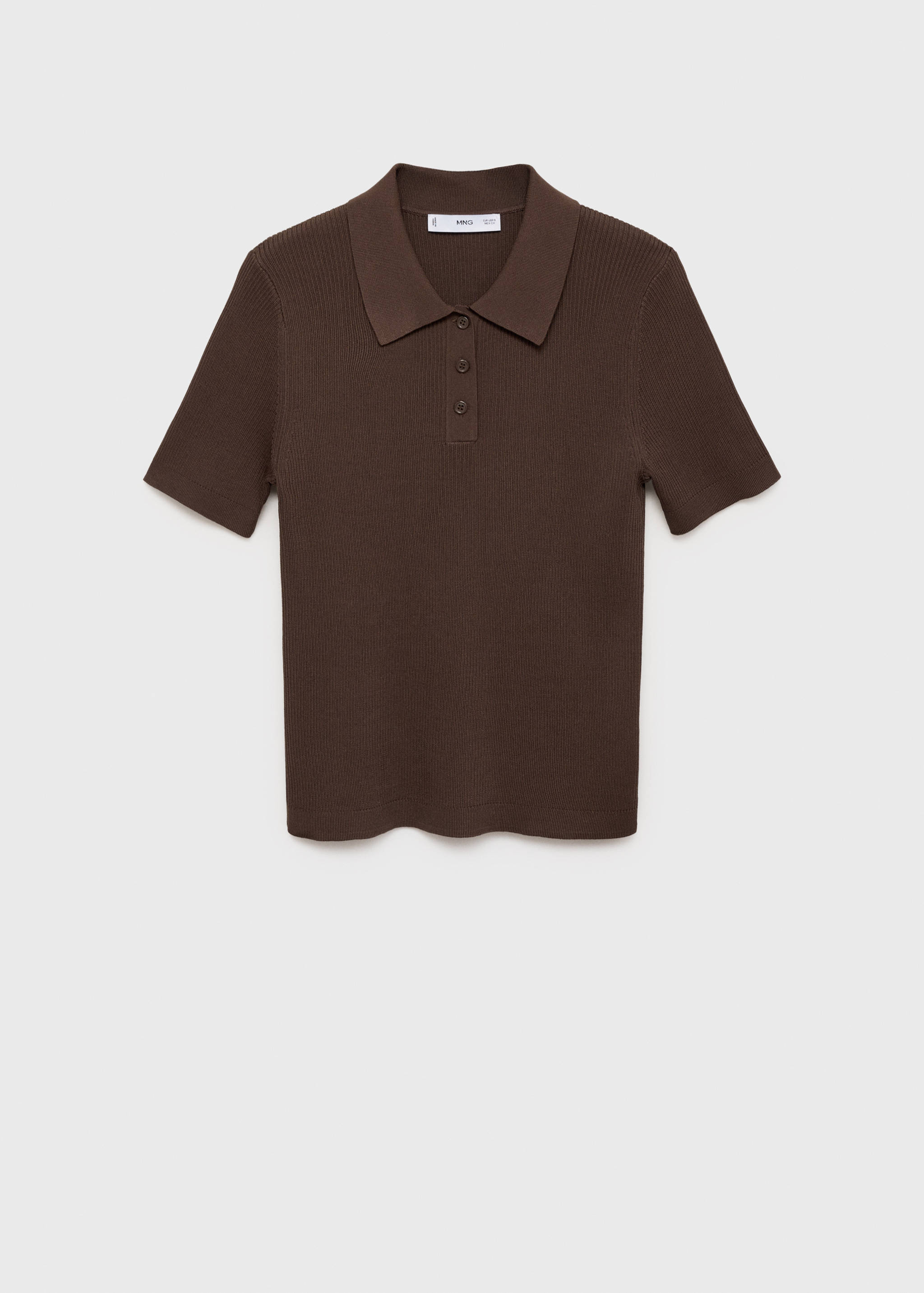 Sweter z krótkim rękawem i kołnierzykiem polo - Artykuł bez modela/modelki