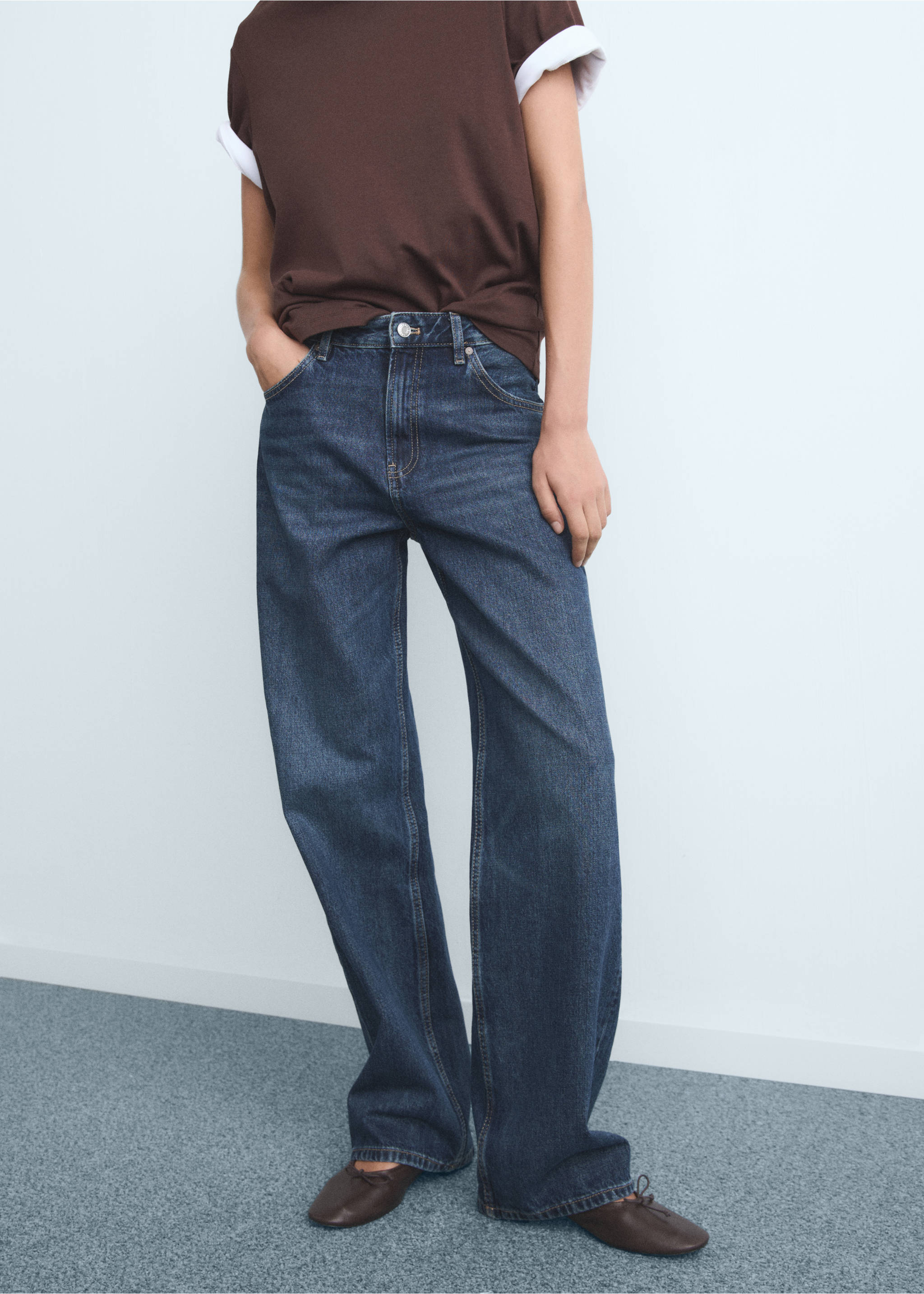 Jean Miami droit taille normale - Plan moyen, Bleu foncé. Ref: 17024104-00.