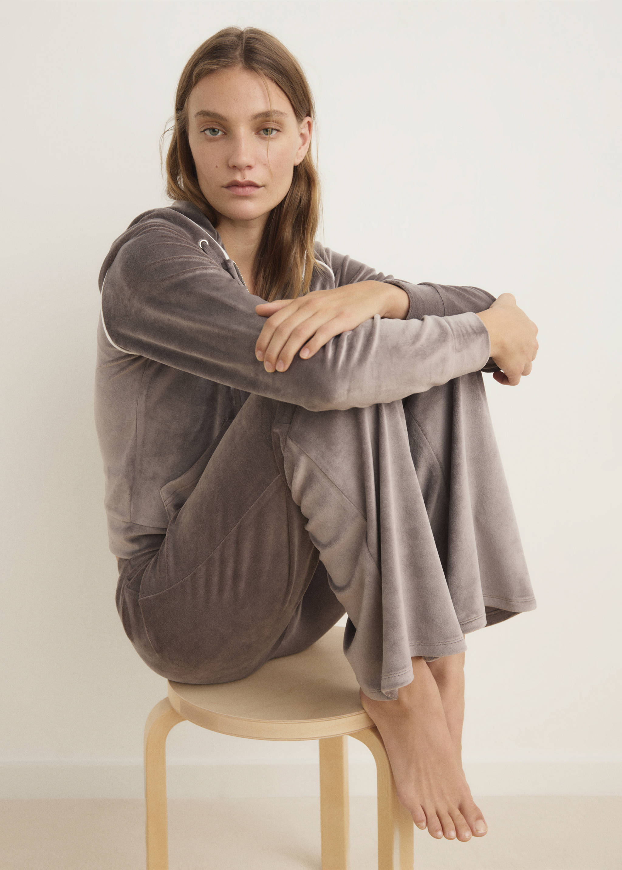 Velour-byxor med mjuk touch - Detaljer om artikeln 2