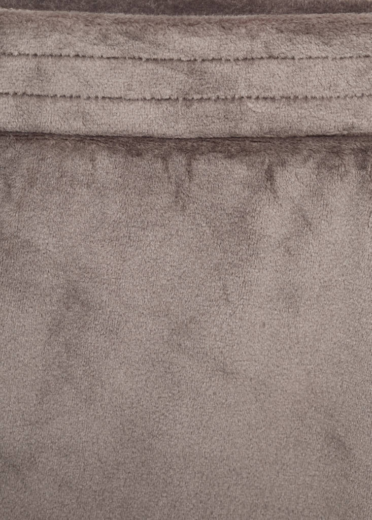 Soft-touch velour trousers — Medium Brown