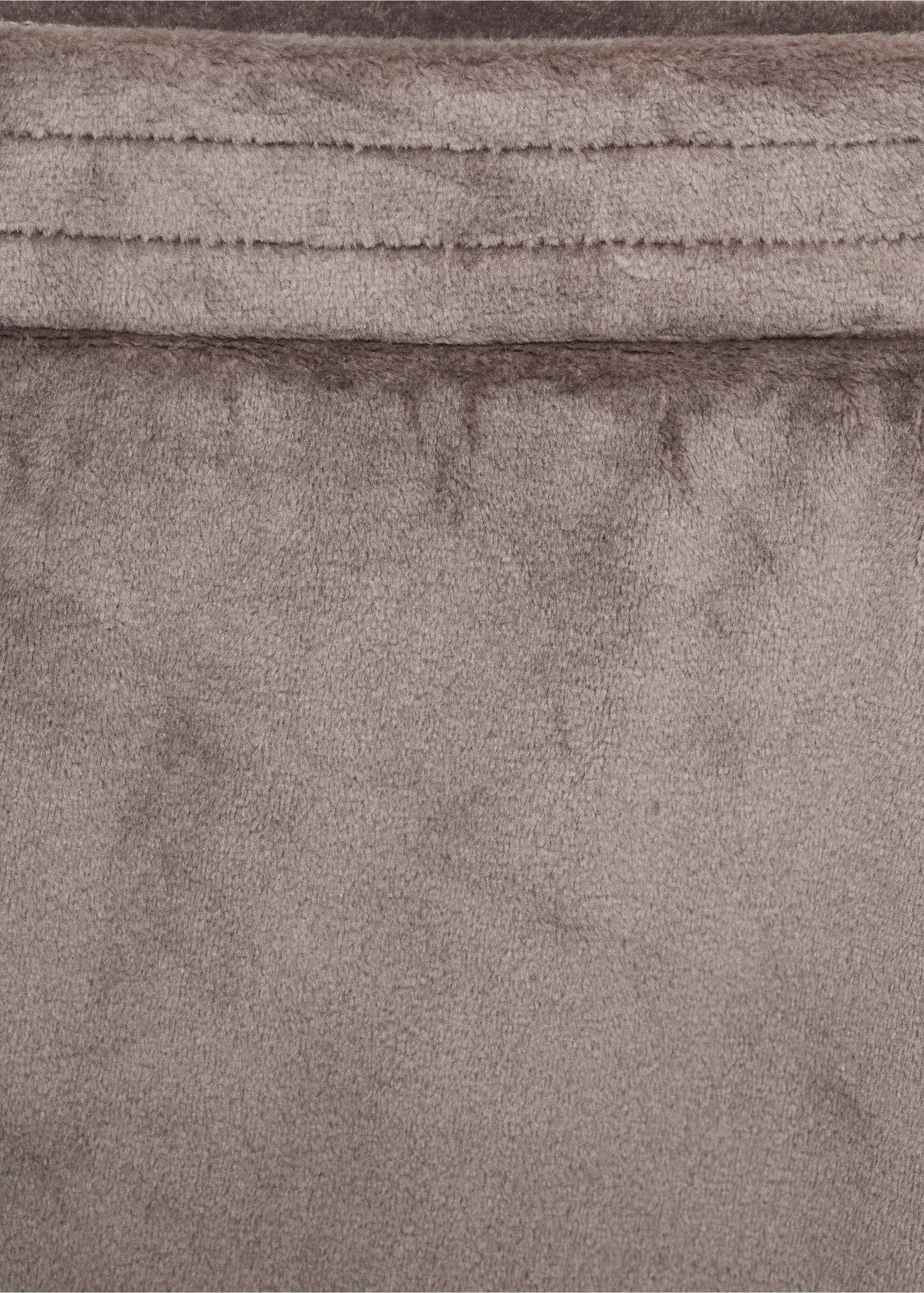 Close-up of soft brown pyjama trousers showing the textured fabric and elasticated waistband., Medium Brown. Ref: 17024105-00.