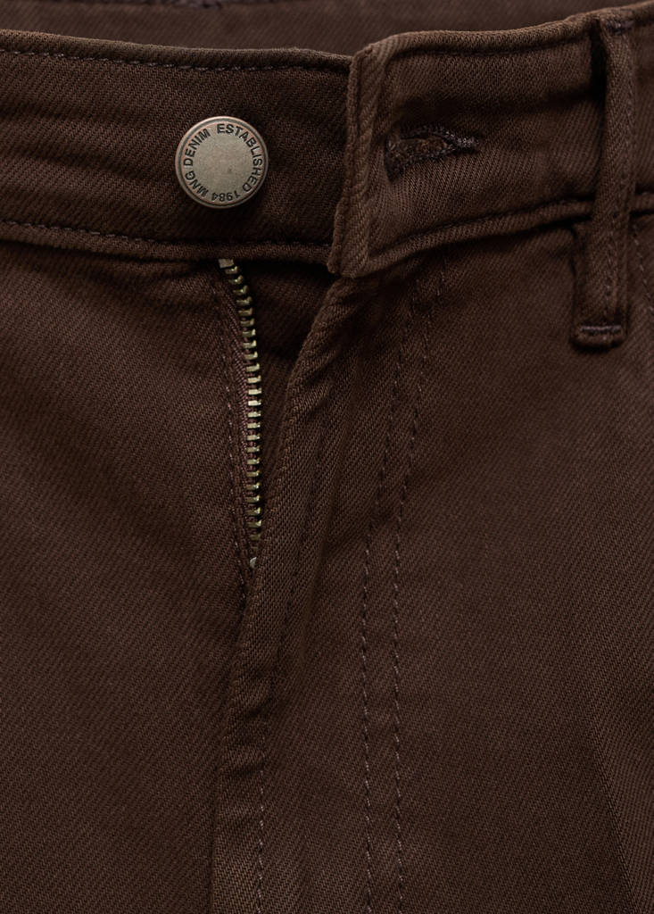High-waisted wideleg jeans — Chocolate