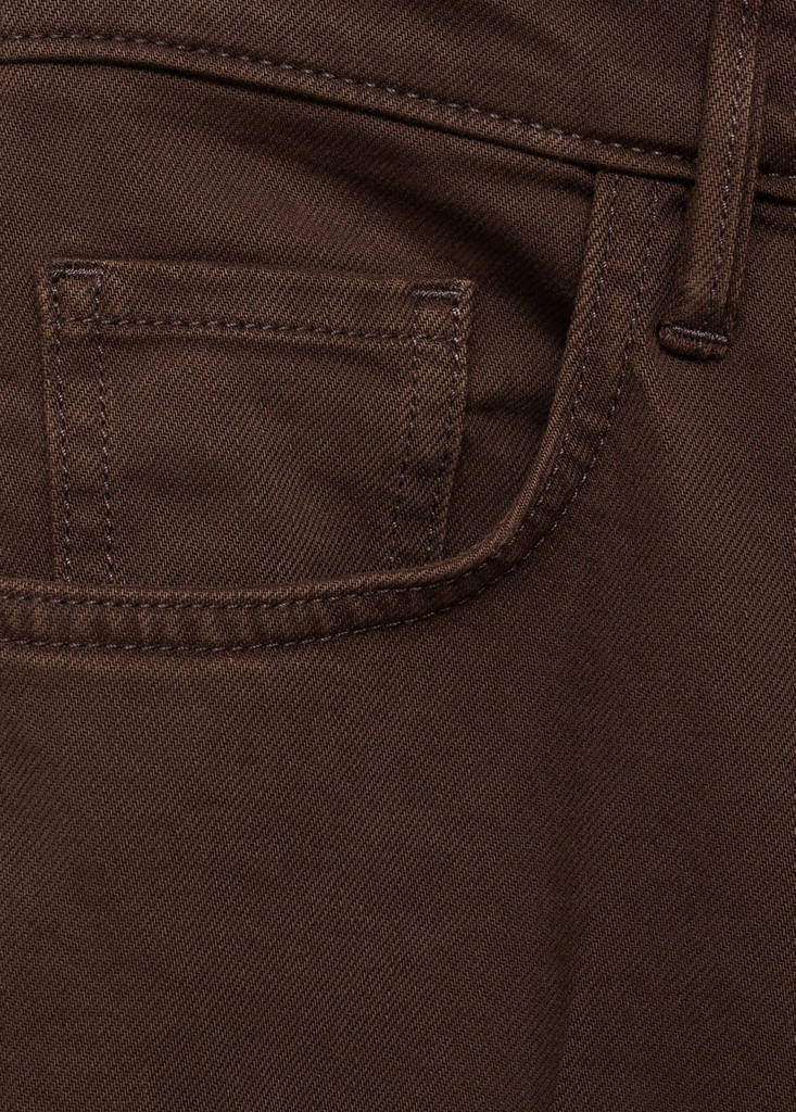 High-waisted wideleg jeans — Chocolate