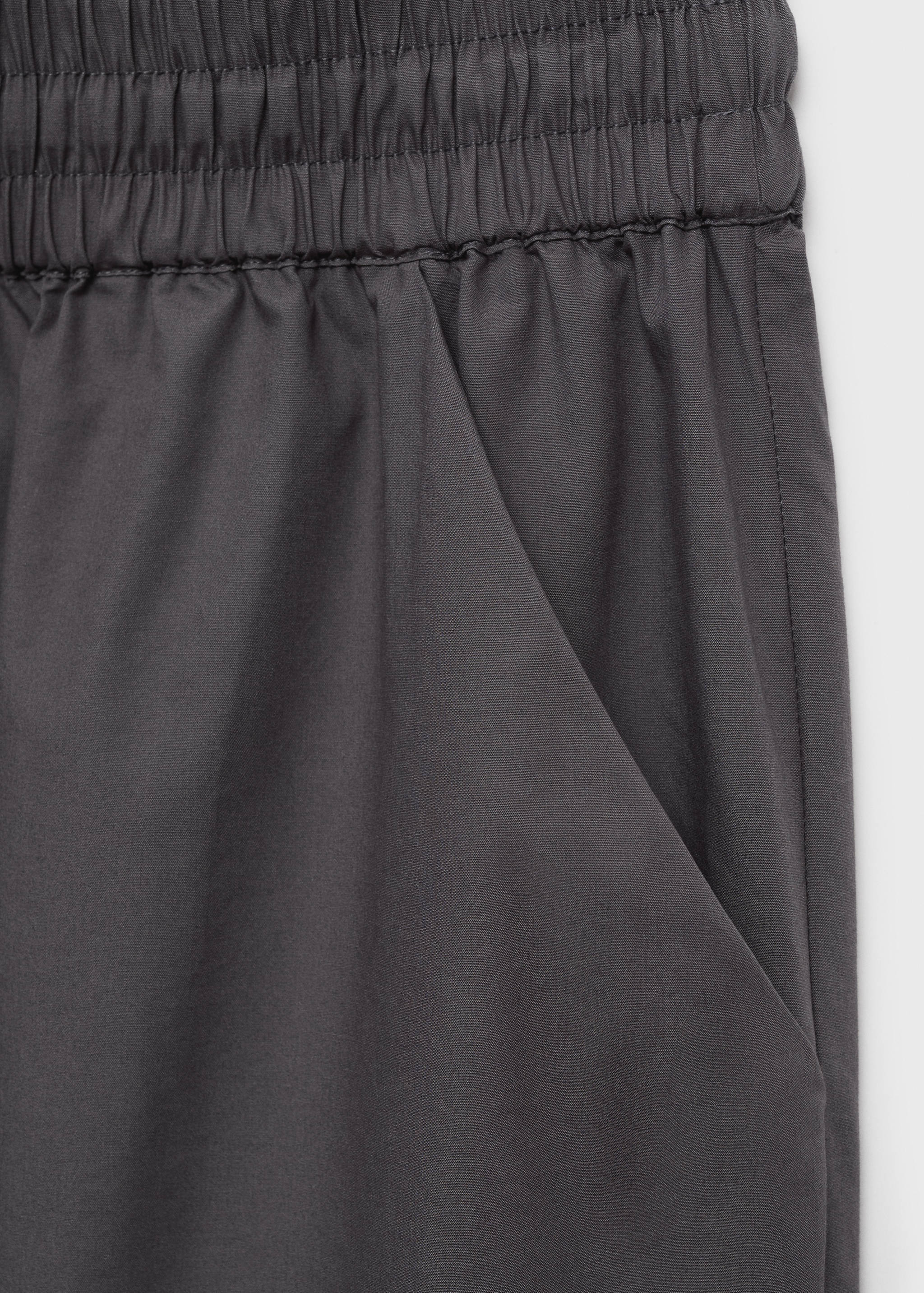 กางเกงผ้าคอตตอนครอปมีกระเป๋า - รายละเอียดของสินค้า 8