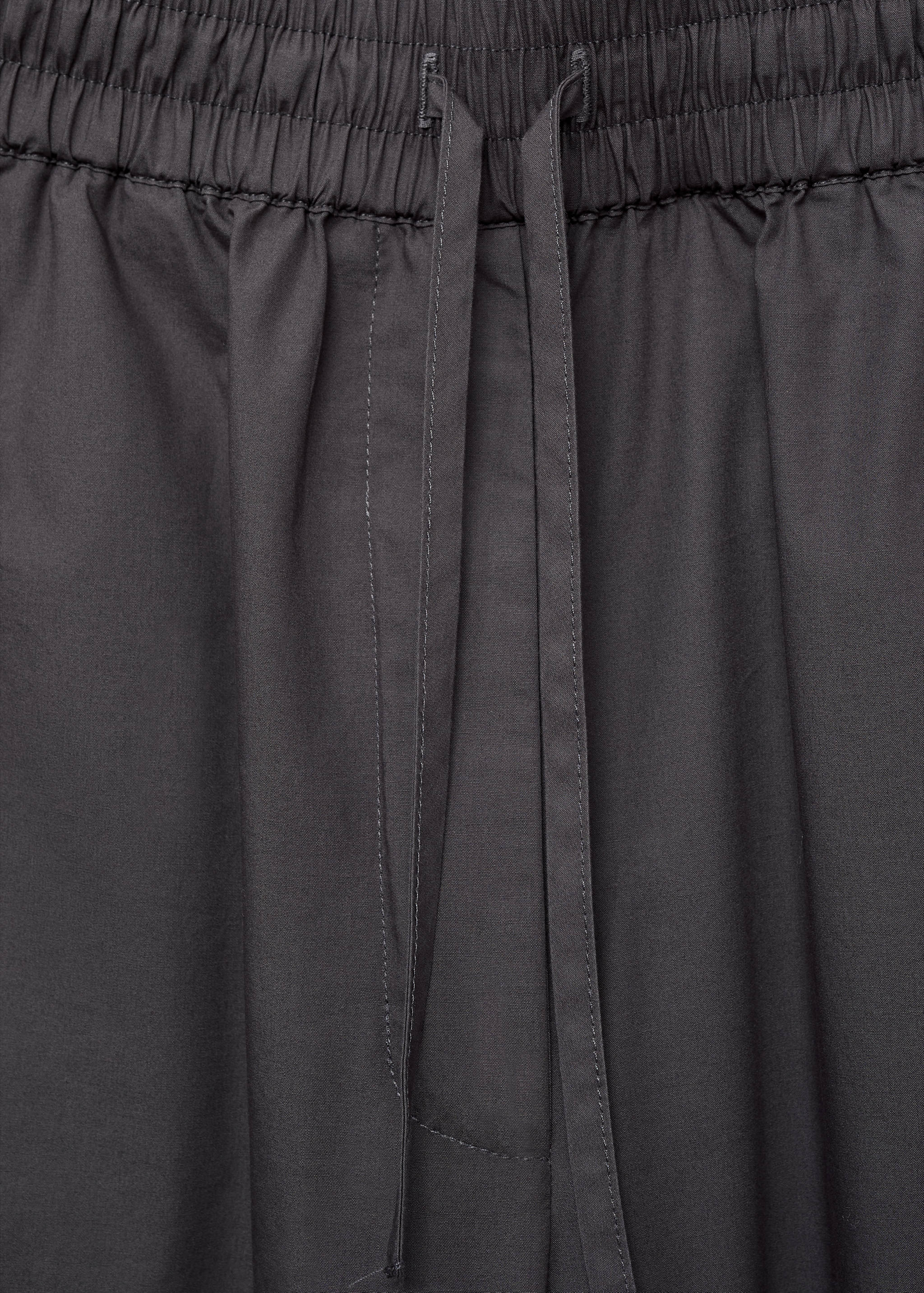 กางเกงผ้าคอตตอนครอปมีกระเป๋า - รายละเอียดของสินค้า 0