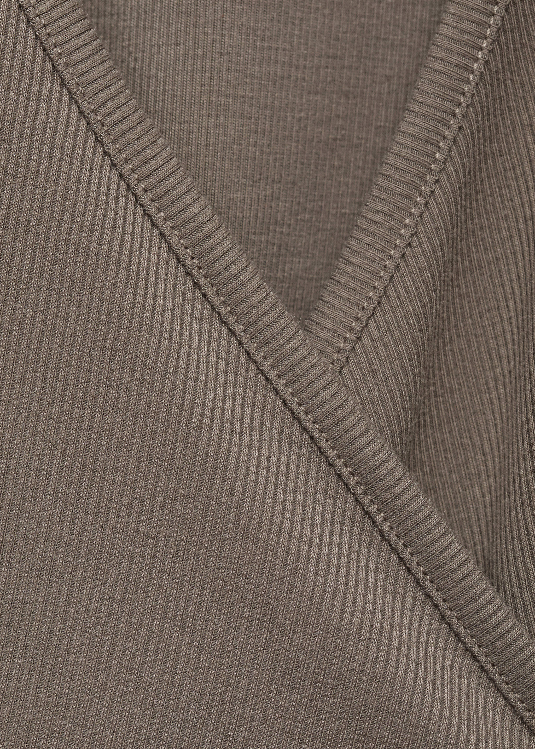 Кардиган в рубчик с завязками - Деталь изделия 0