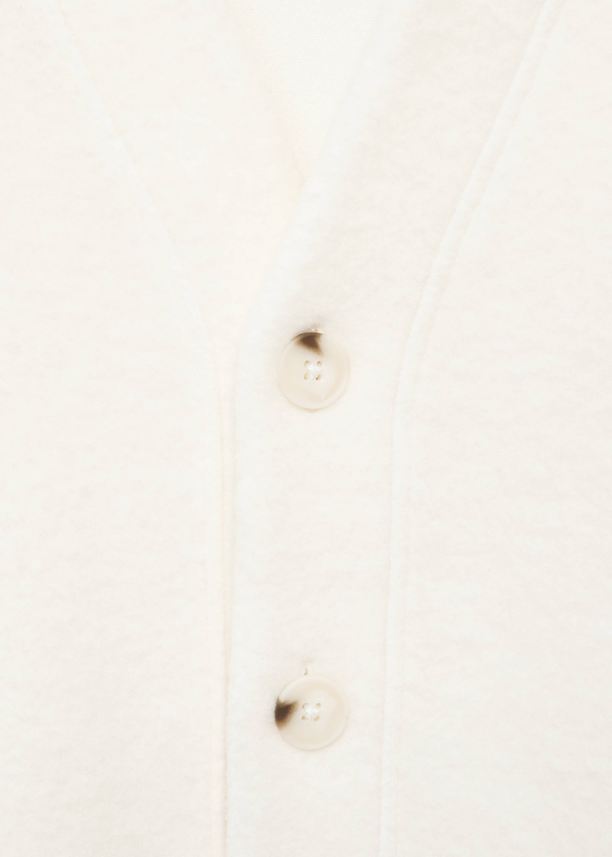 Cotton and wool cardigan with button fasteners - Details of the article 8