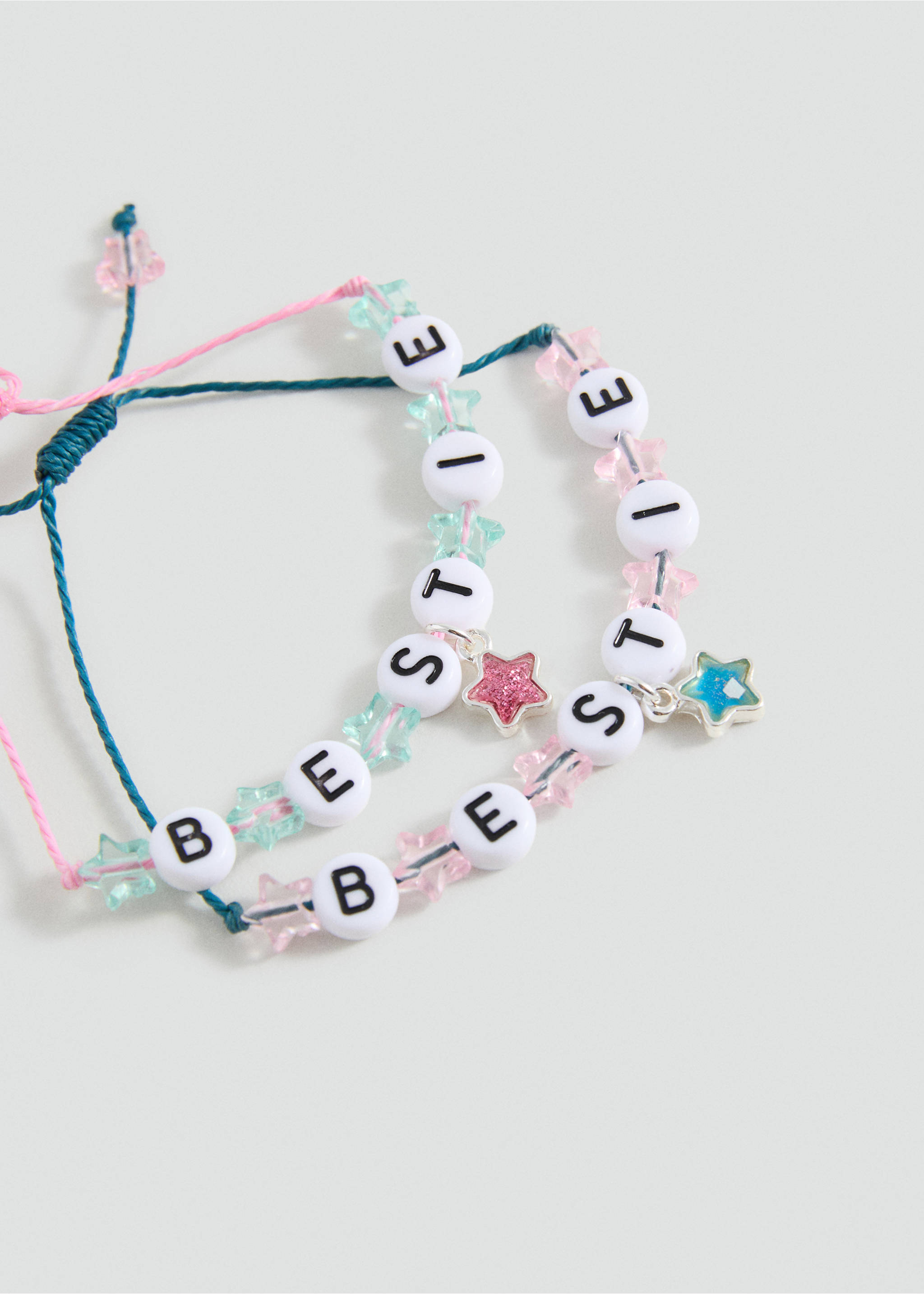 Set 2 pulseras Best Friends - Detalle del artículo 1, Rosa. Ref: 17024117-00.