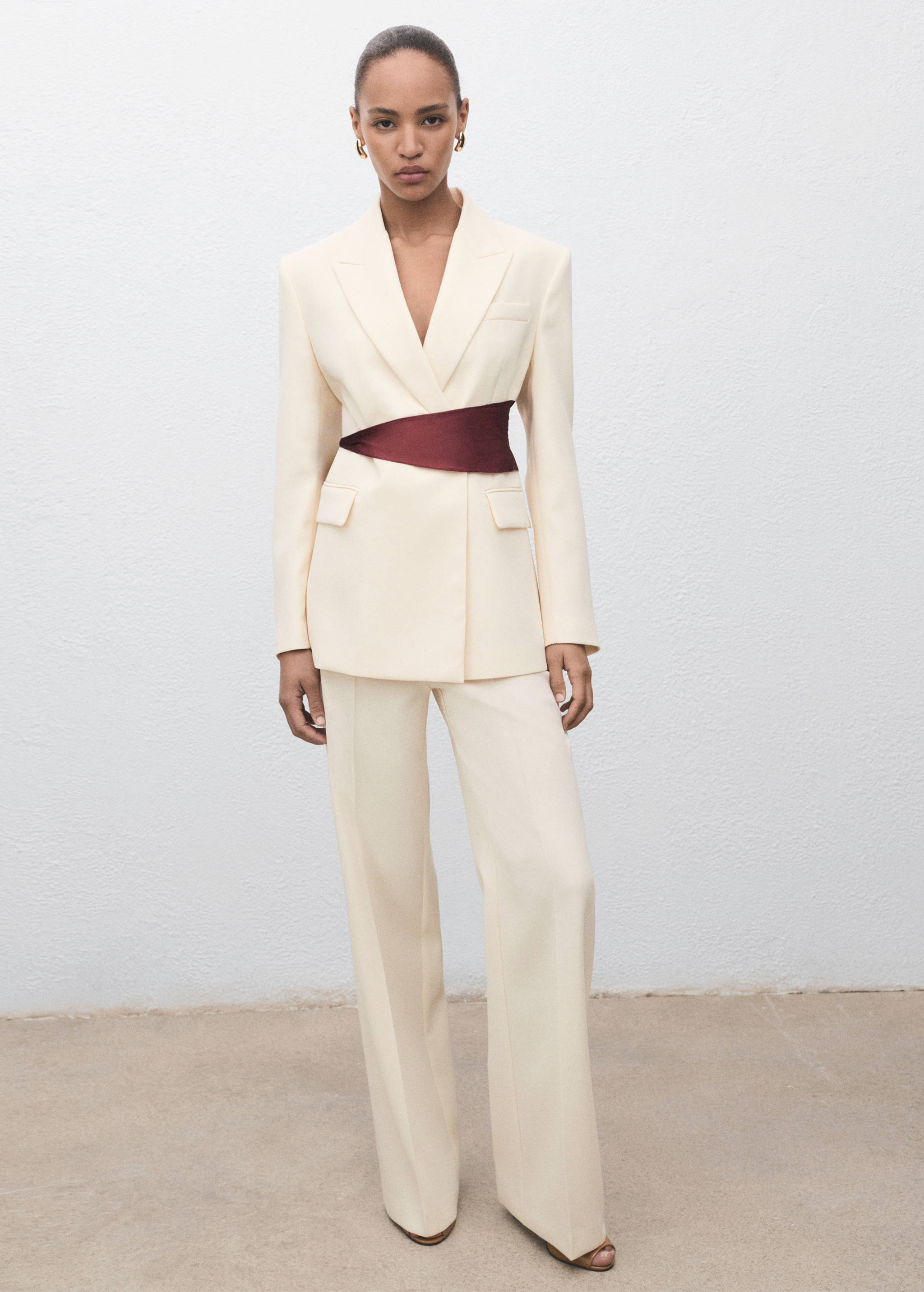 Pantalon de costume droit taille normale - Plan général