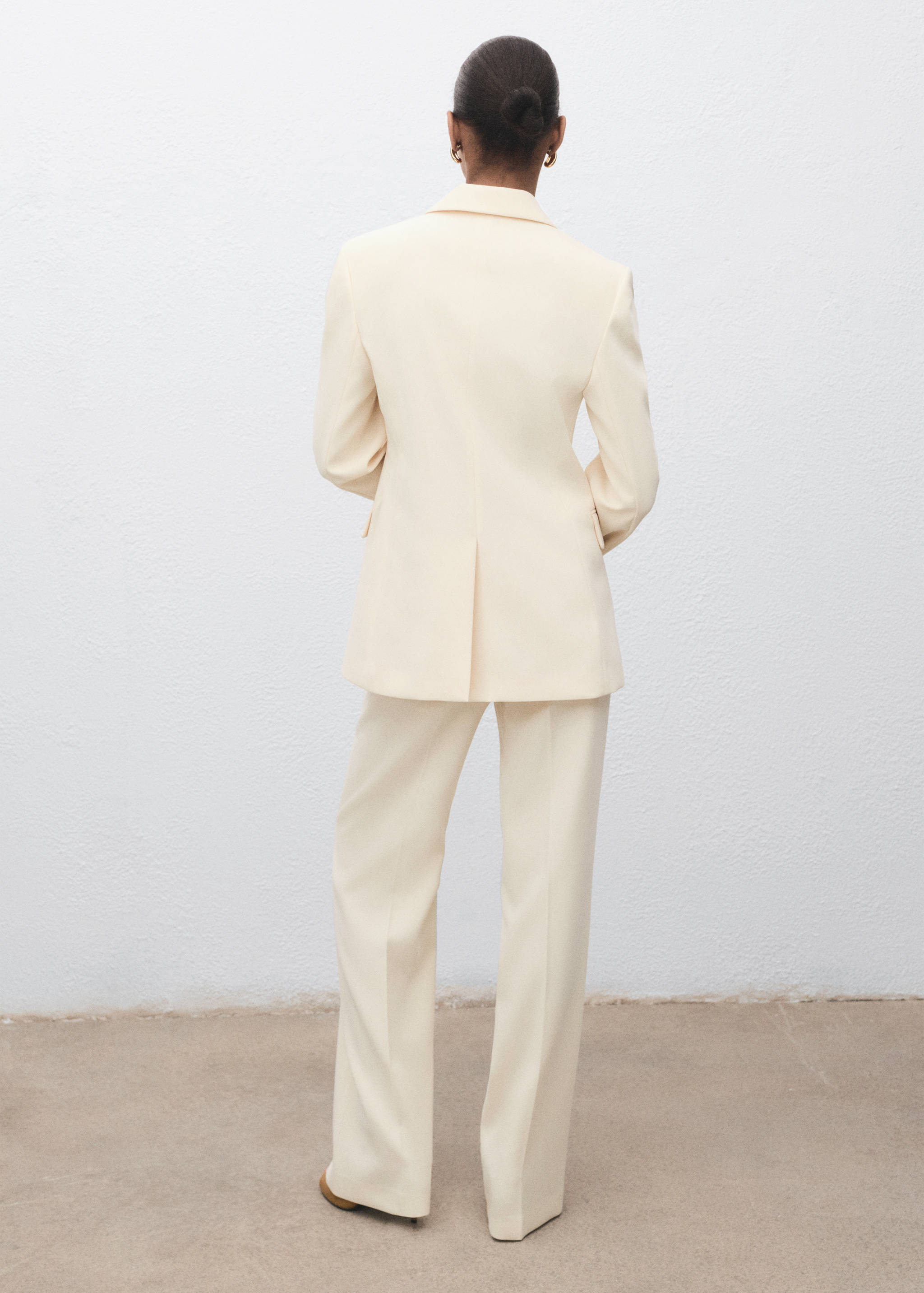 Pantalon de costume droit taille normale - Verso de l’article