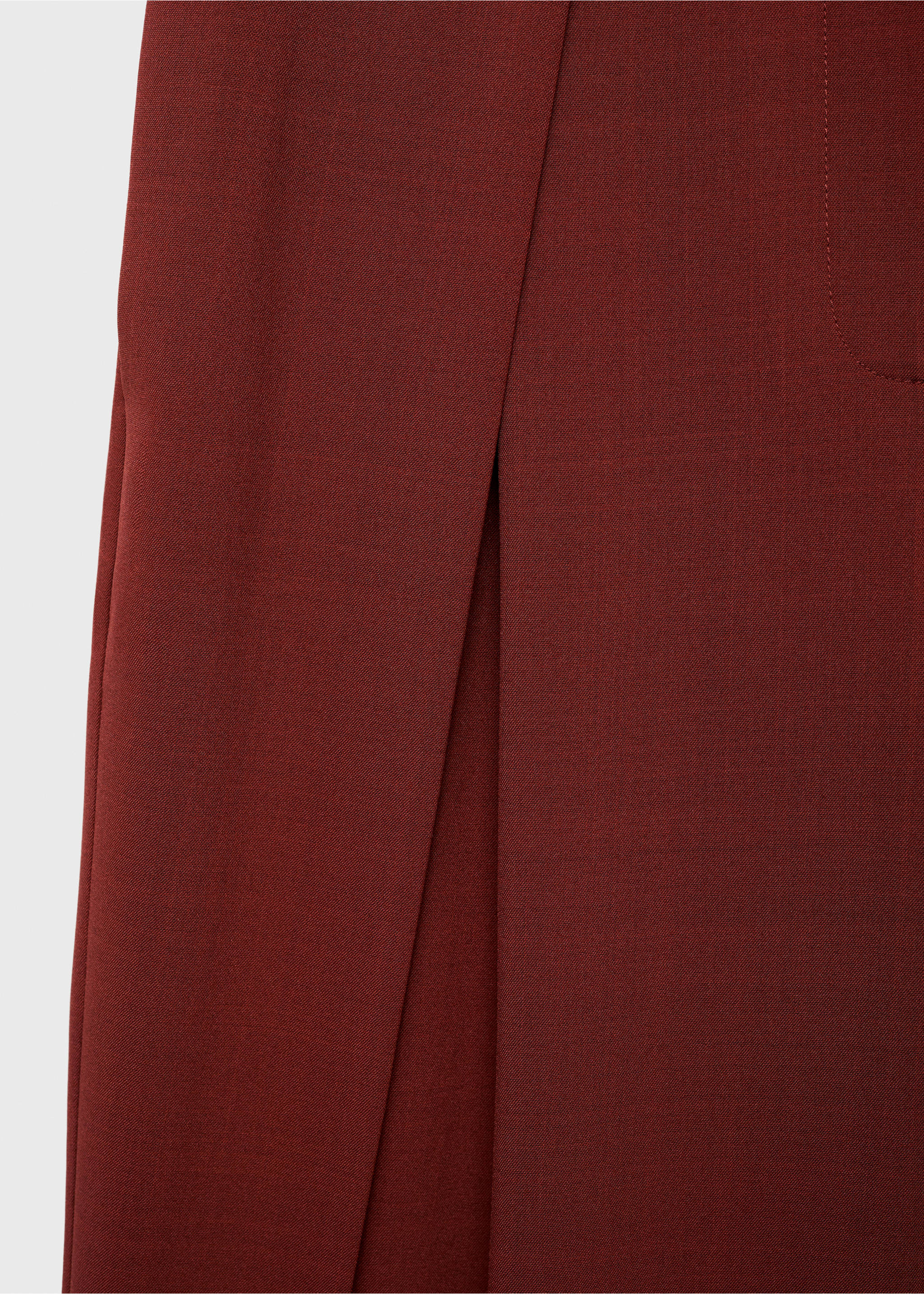 Pantalon de costume large à pinces - Détail de l'article 8, Orange foncé. Ref: 17024120-00.