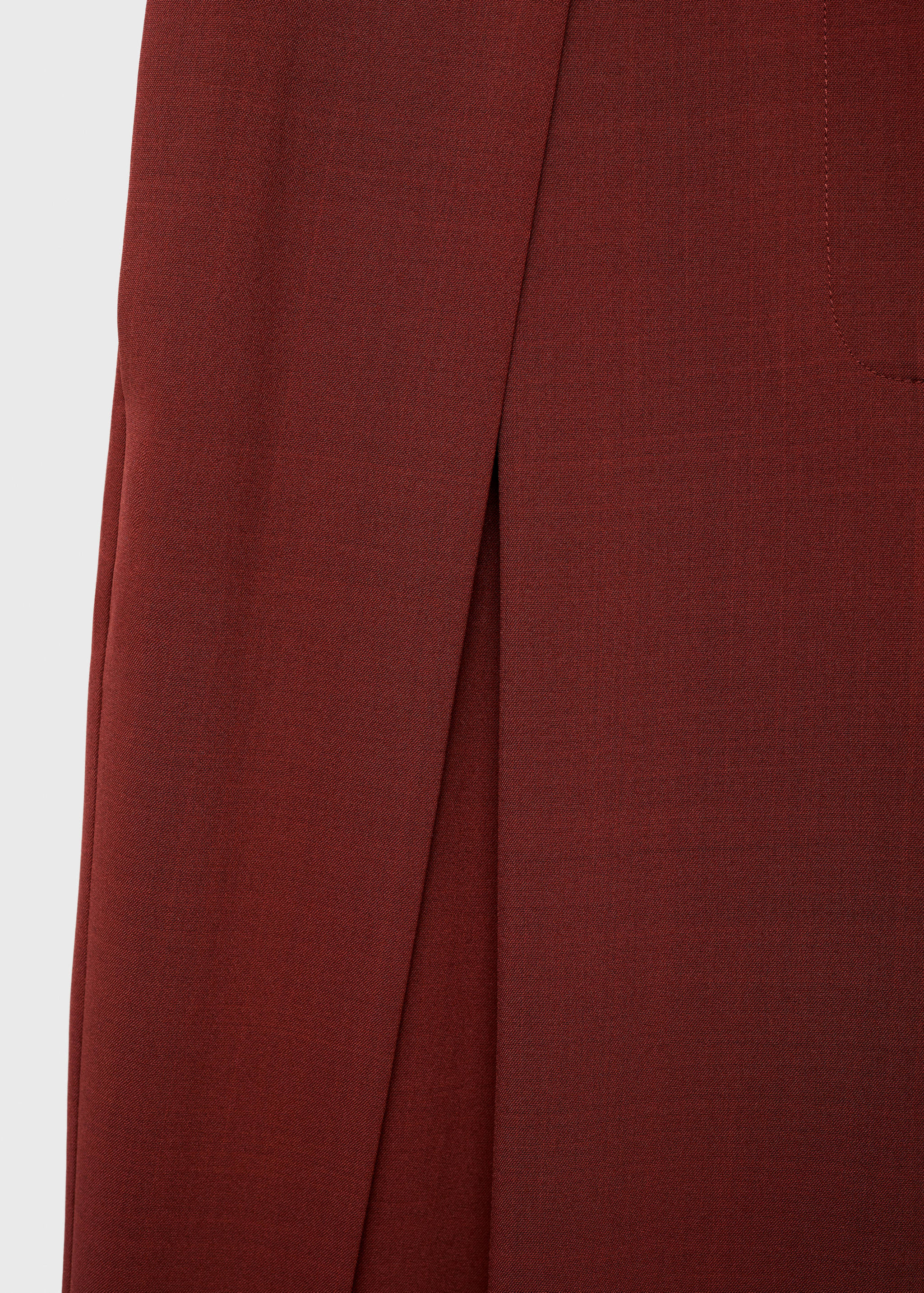 Calças de fato wide leg com pinças - Pormenor do artigo 8