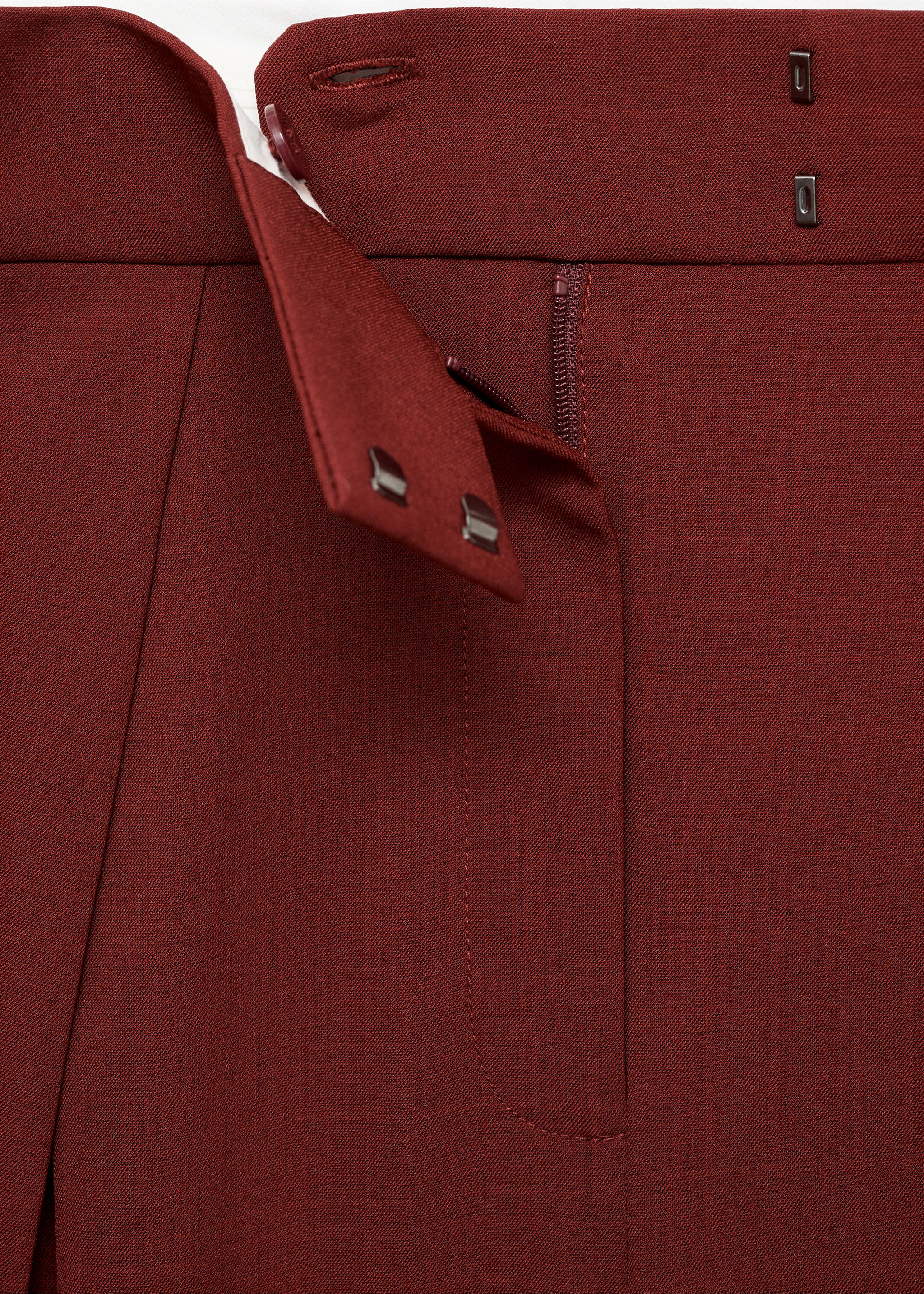 Pantalon de costume large à pinces - Détail de l'article 0, Orange foncé. Ref: 17024120-00.