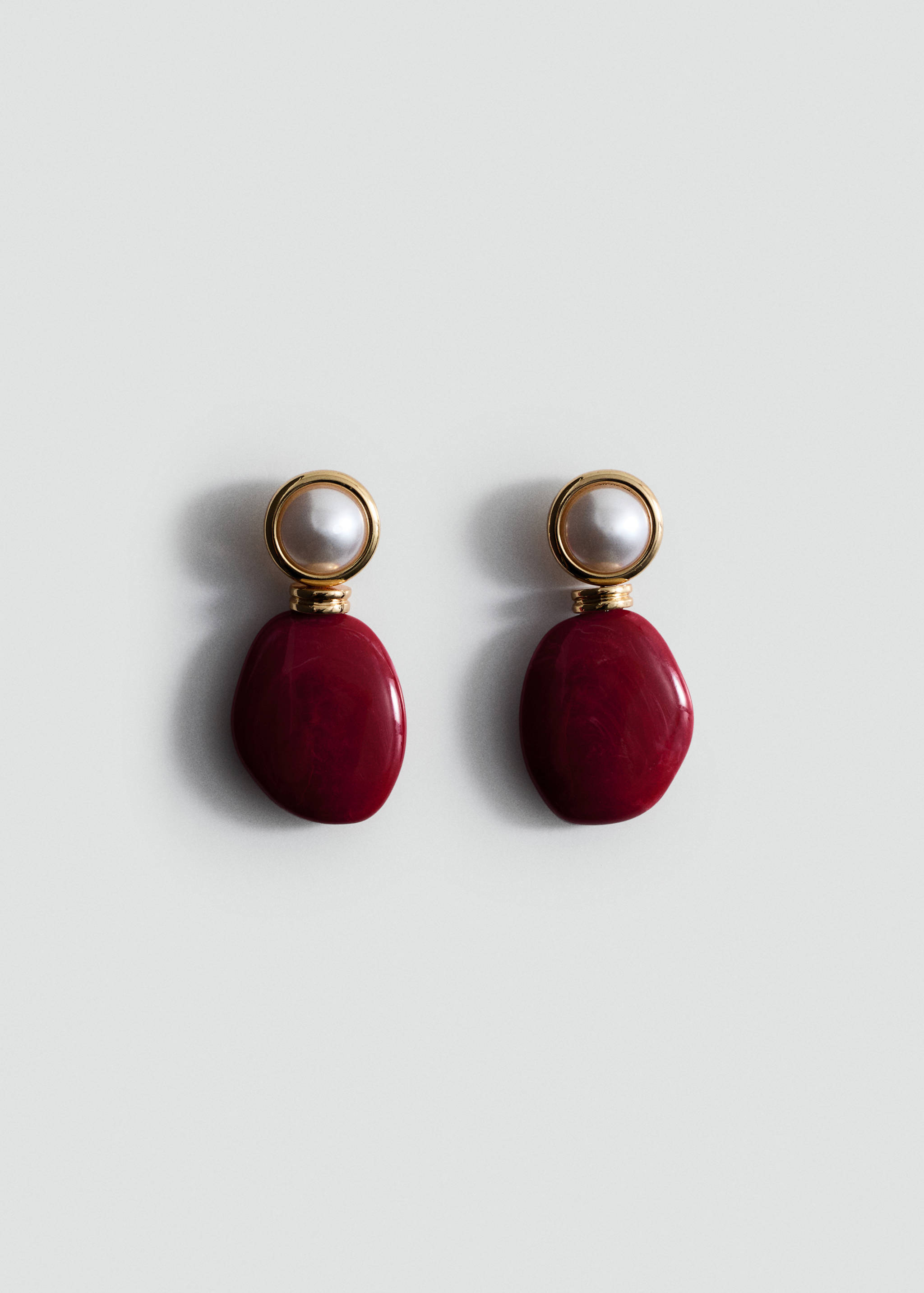Mixed resin earrings - Article without model