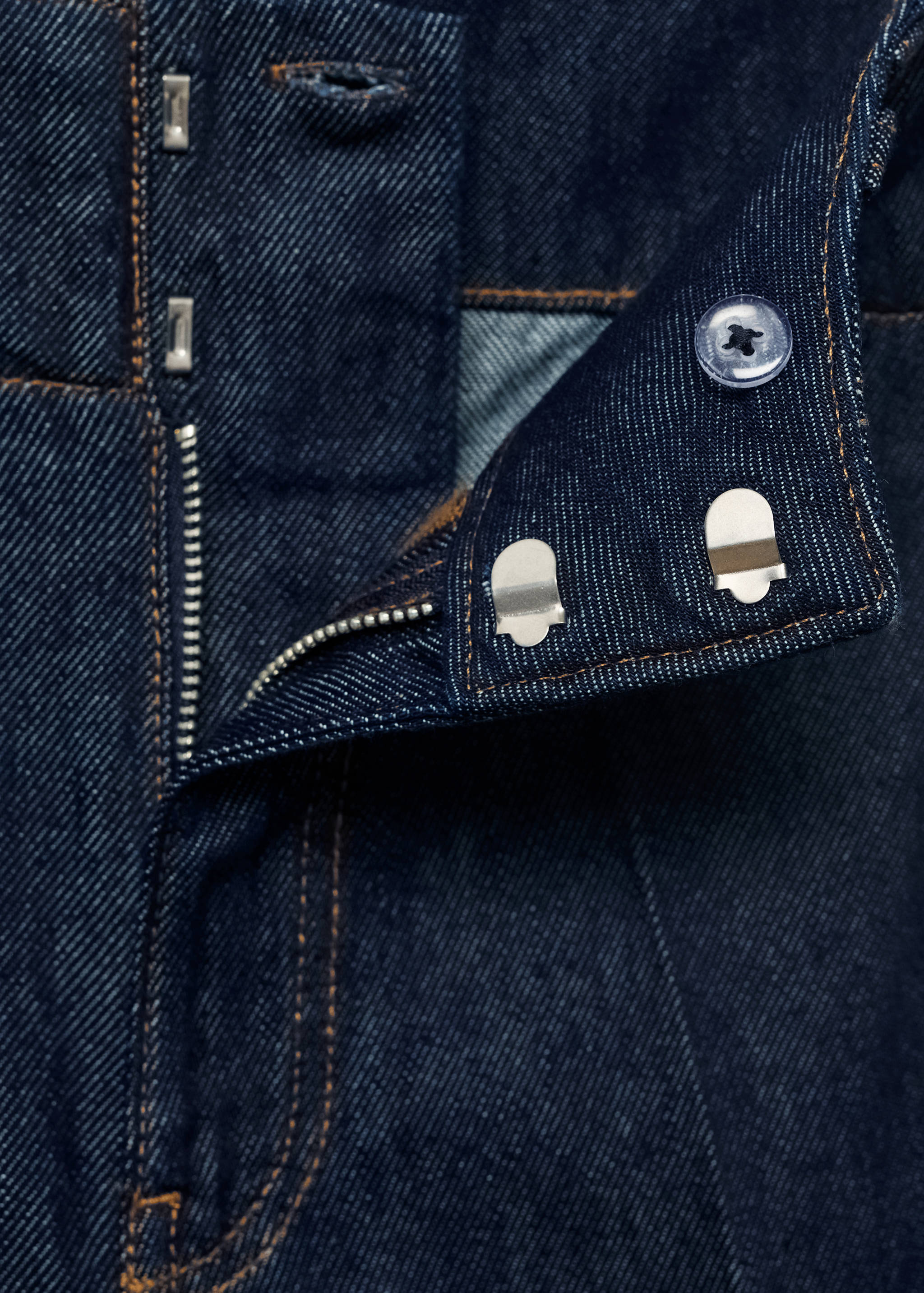 Wide-leg denim broek met riemlusjes - Detail van het artikel 8