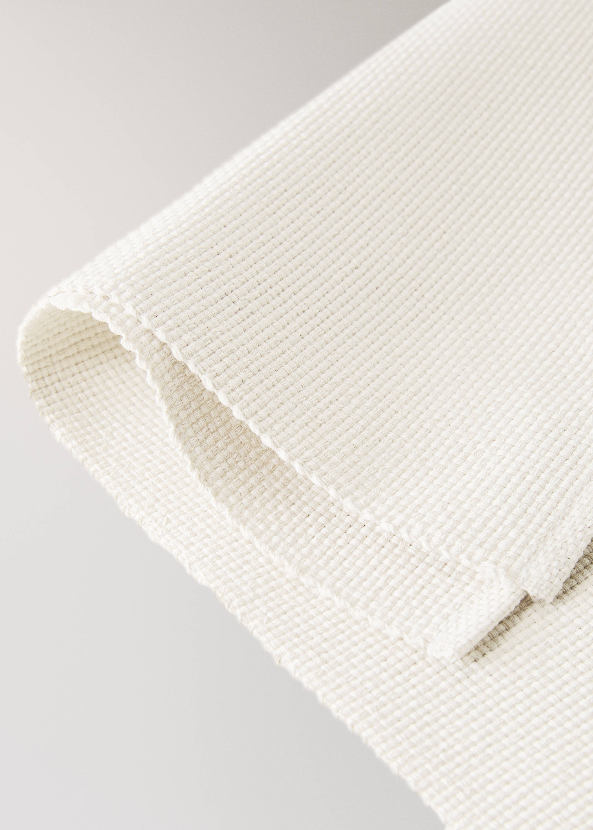 Cotton placemat made from piqué-textured cotton fabric - Details of the article 1
