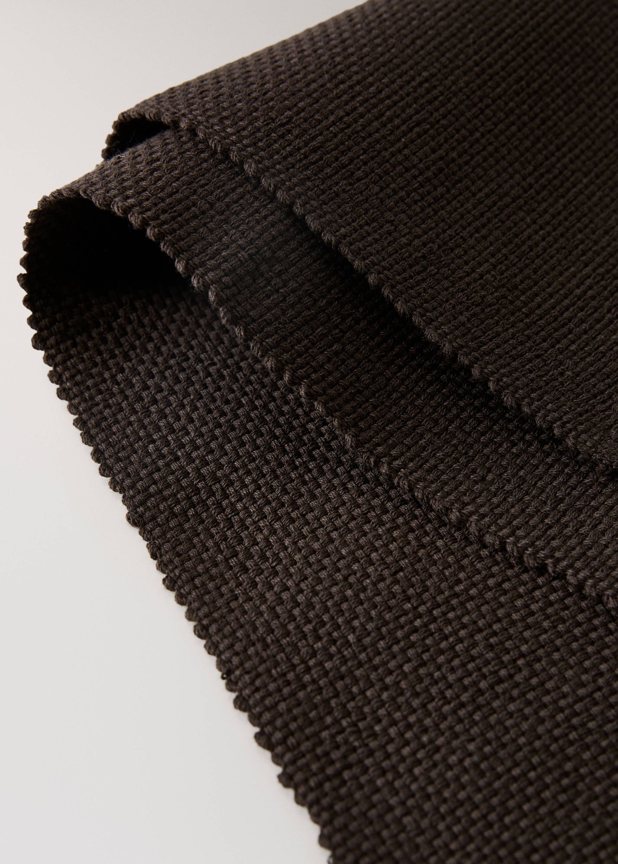 Cotton placemat made from piqué-textured cotton fabric - Details of the article 1