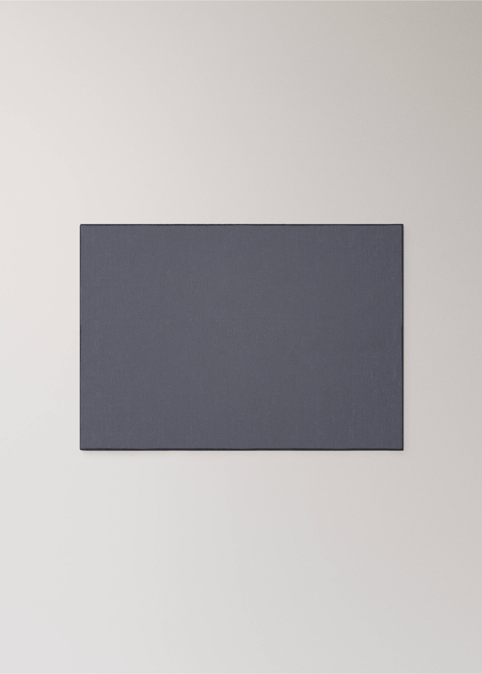 Prostírání 100% len potažený pryskyřicí s kontrastním overlockem - Zboží bez modelu, Modrý inkoust. Ref: 17024133-00.