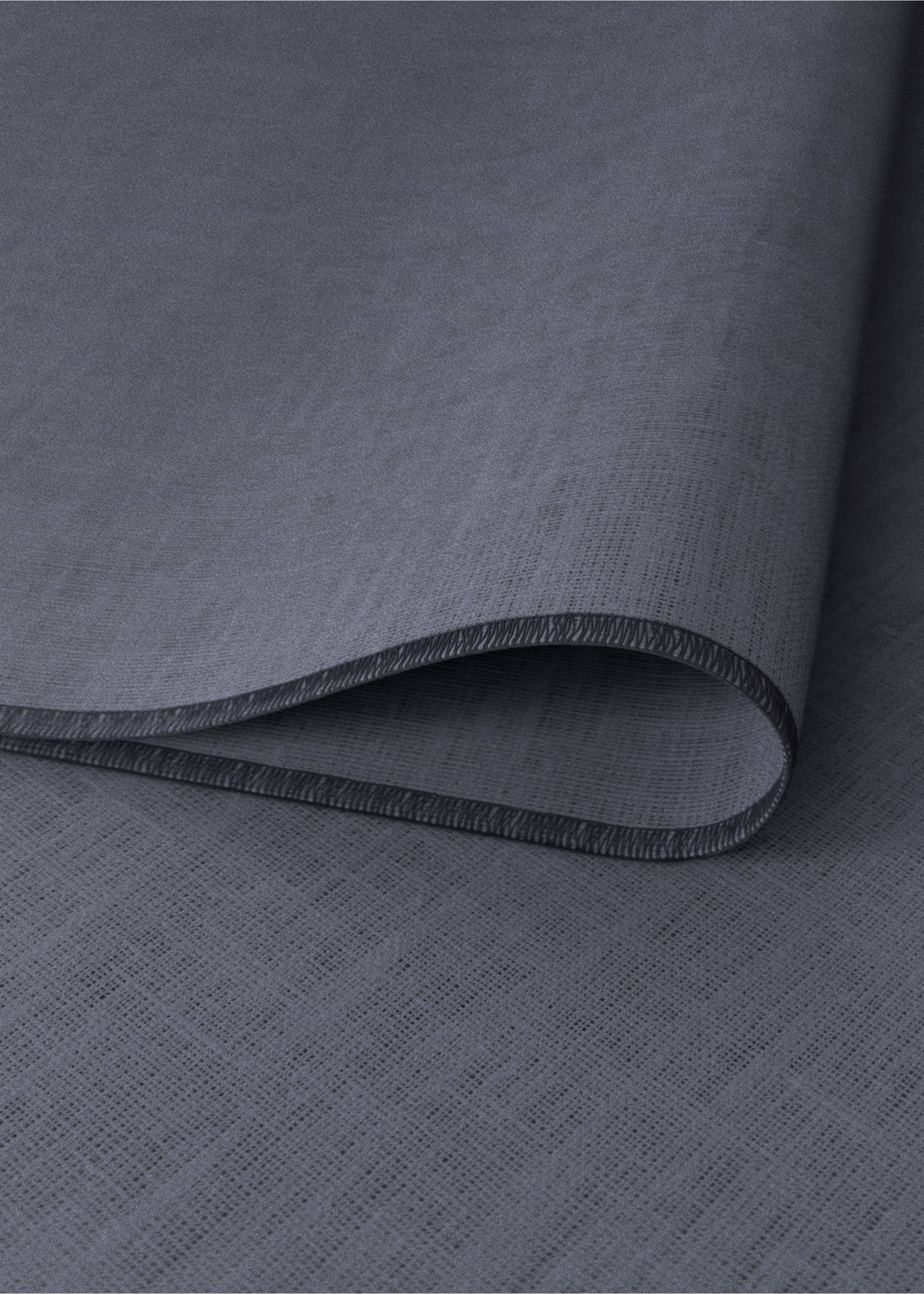 Prostírání 100% len potažený pryskyřicí s kontrastním overlockem - Detail zboží 2, Modrý inkoust. Ref: 17024133-00.