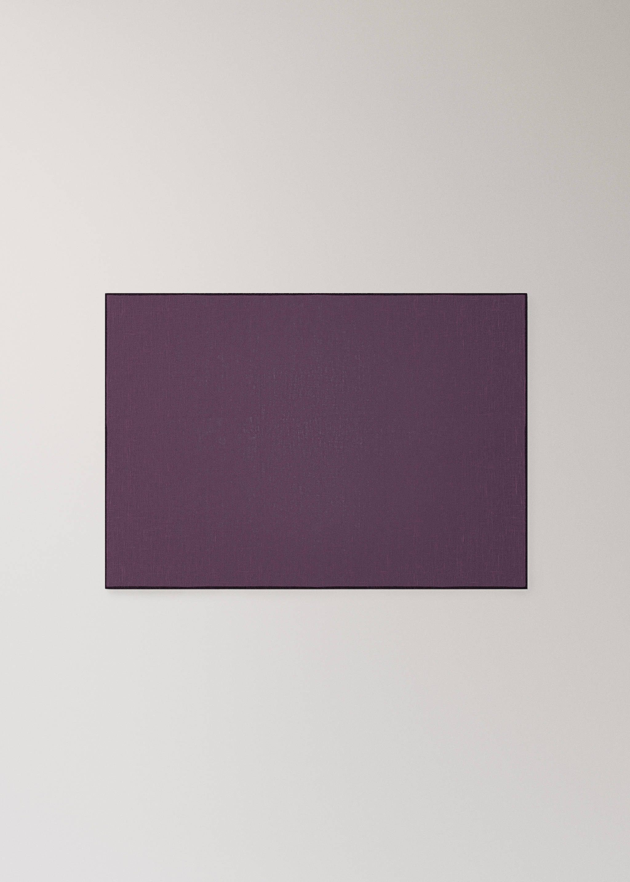 100% resin-coated linen placemat with contrasting overlock stitching - Article without model