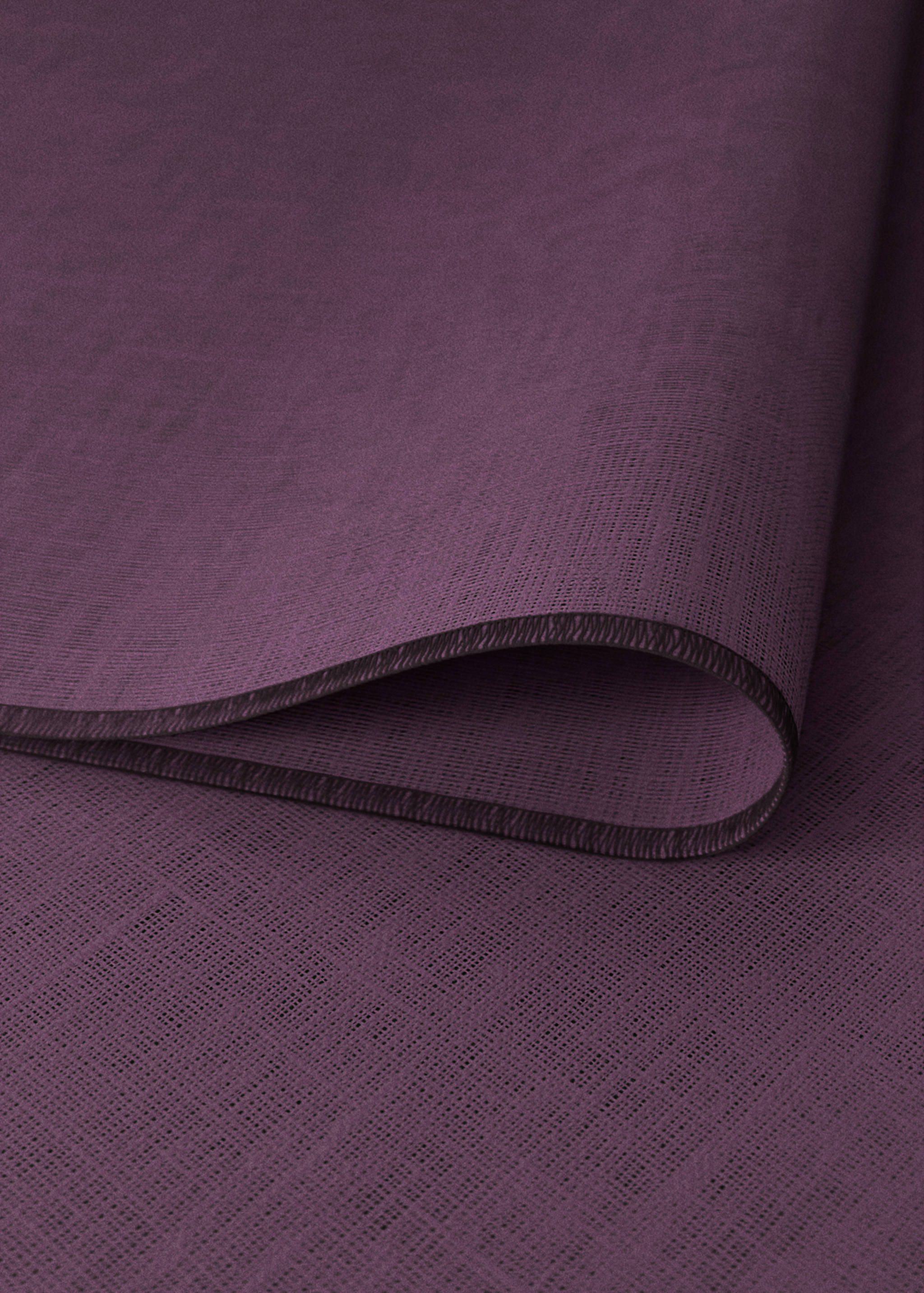 100% resin-coated linen placemat with contrasting overlock stitching - Details of the article 2