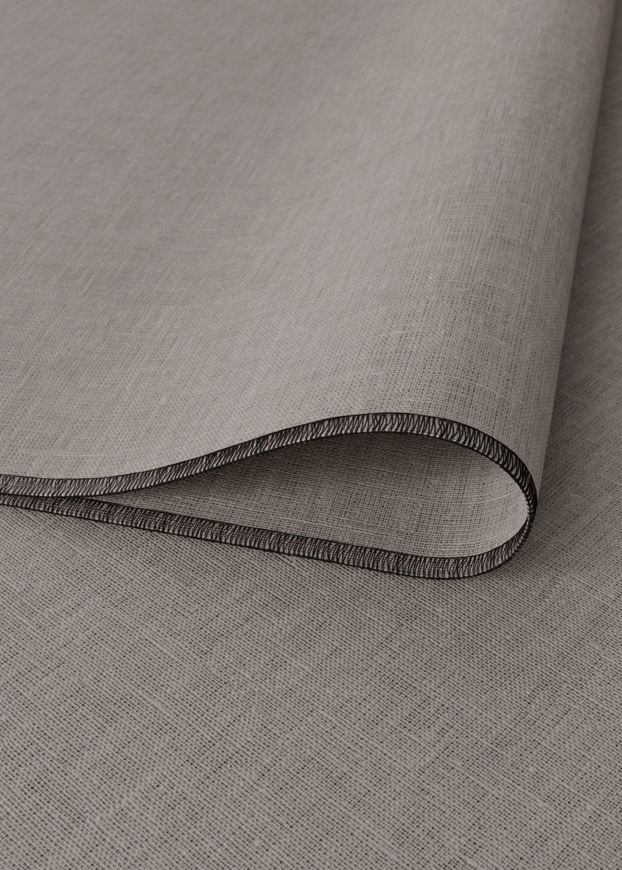 Estovalles individuals 100% lli amb overlock contrast - Detall de l'article 1