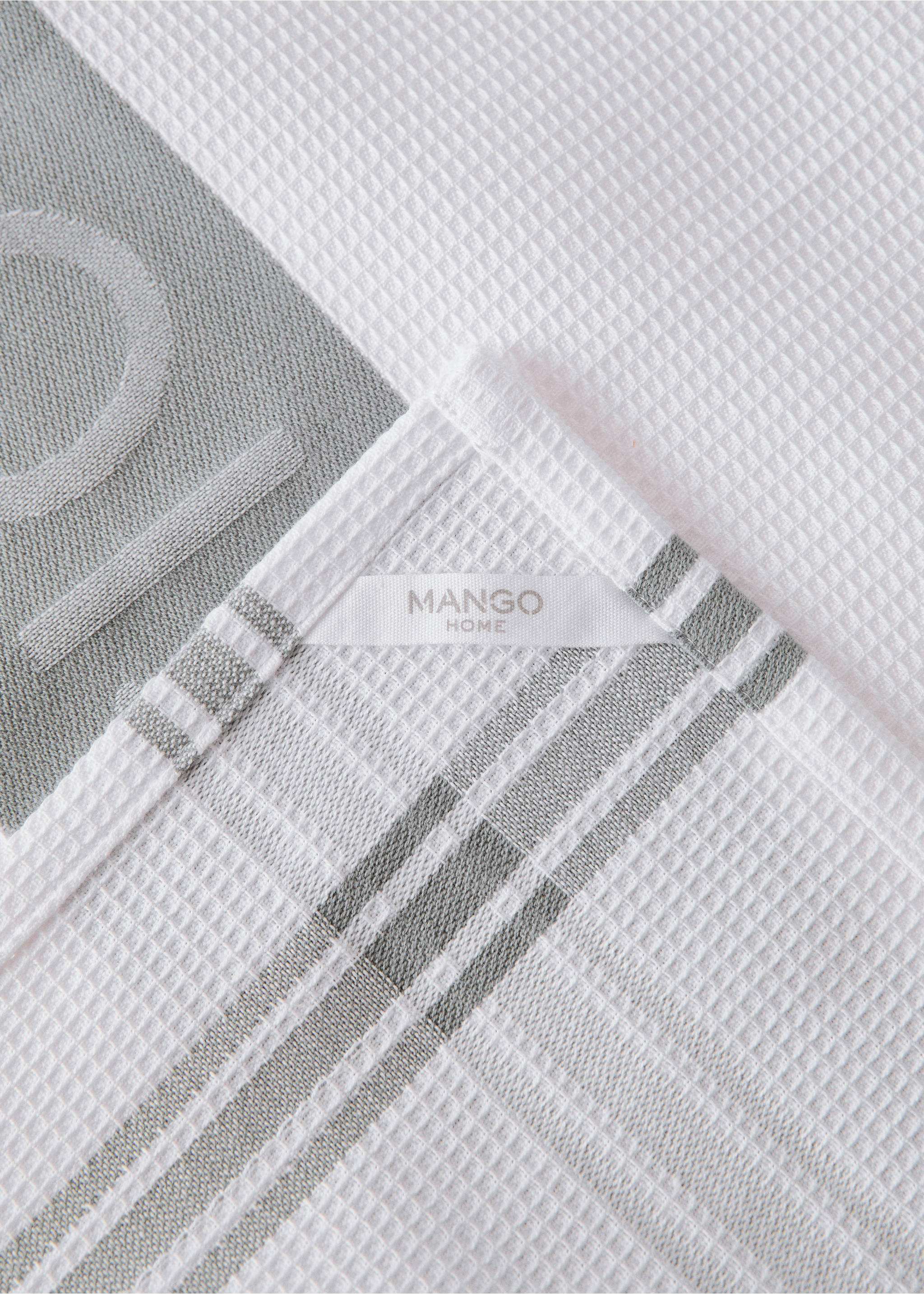 Zweifarbige Baumwoll-Küchentücher delicious - Detail des Artikels 1, Grau. Ref: 17024138-00.