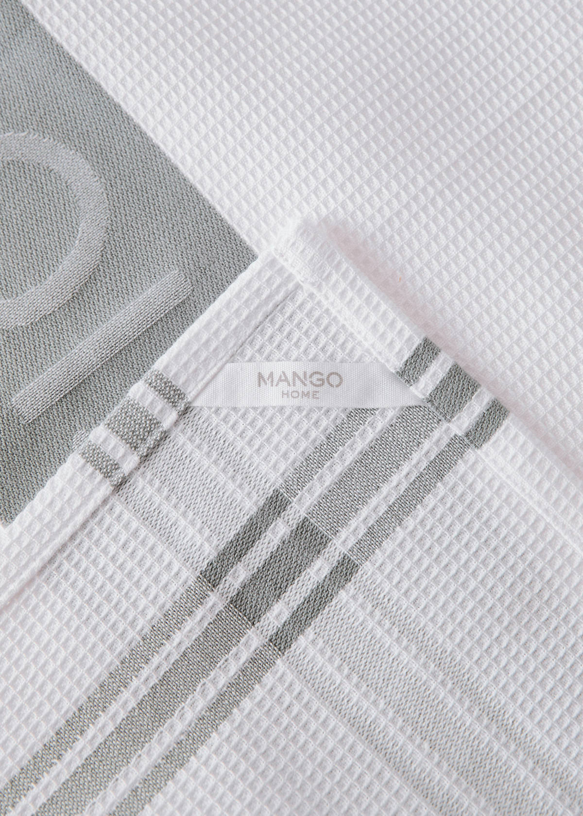 Delicious two-tone cotton kitchen towels — Grey