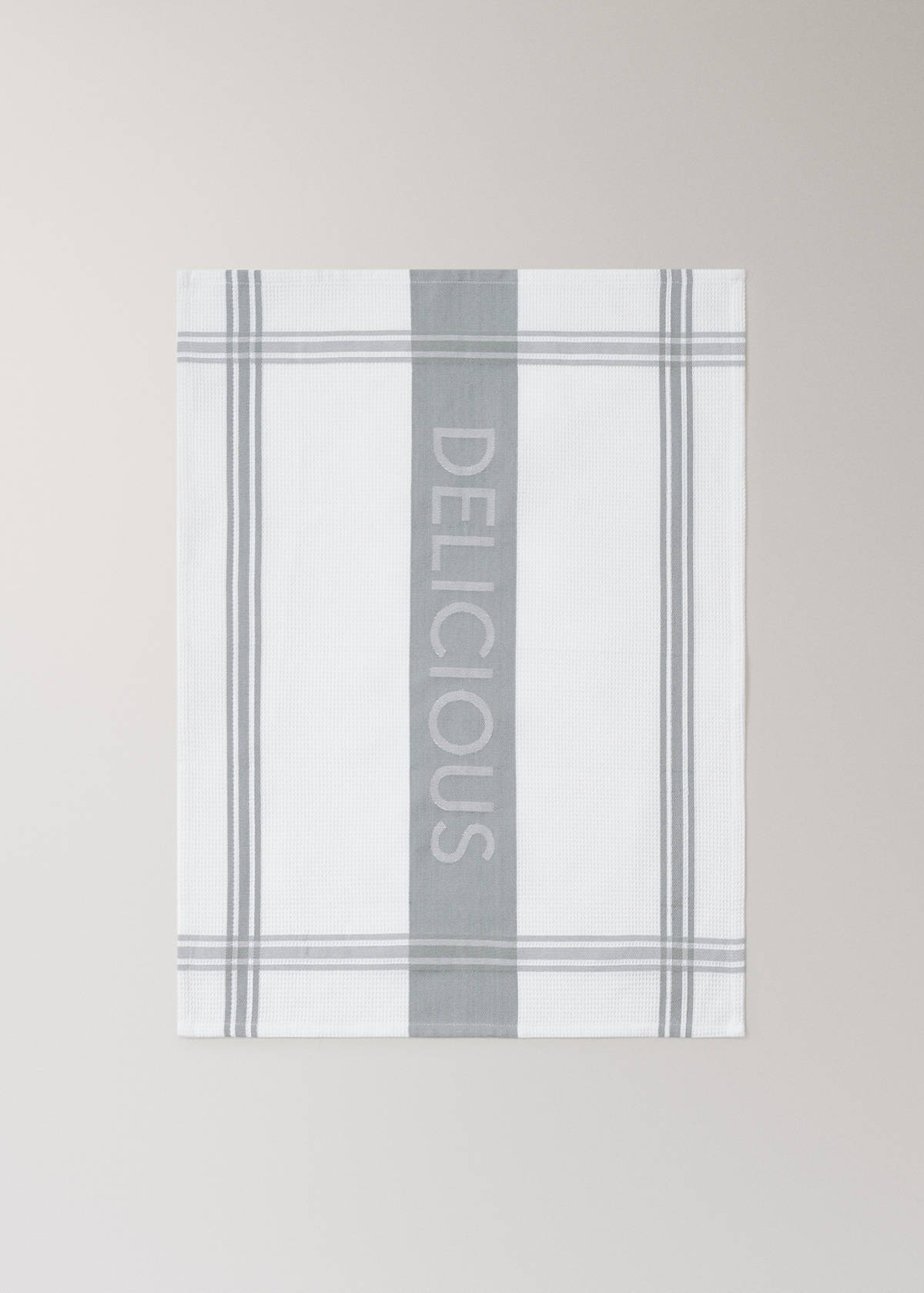 Delicious two-tone cotton kitchen towels — Grey