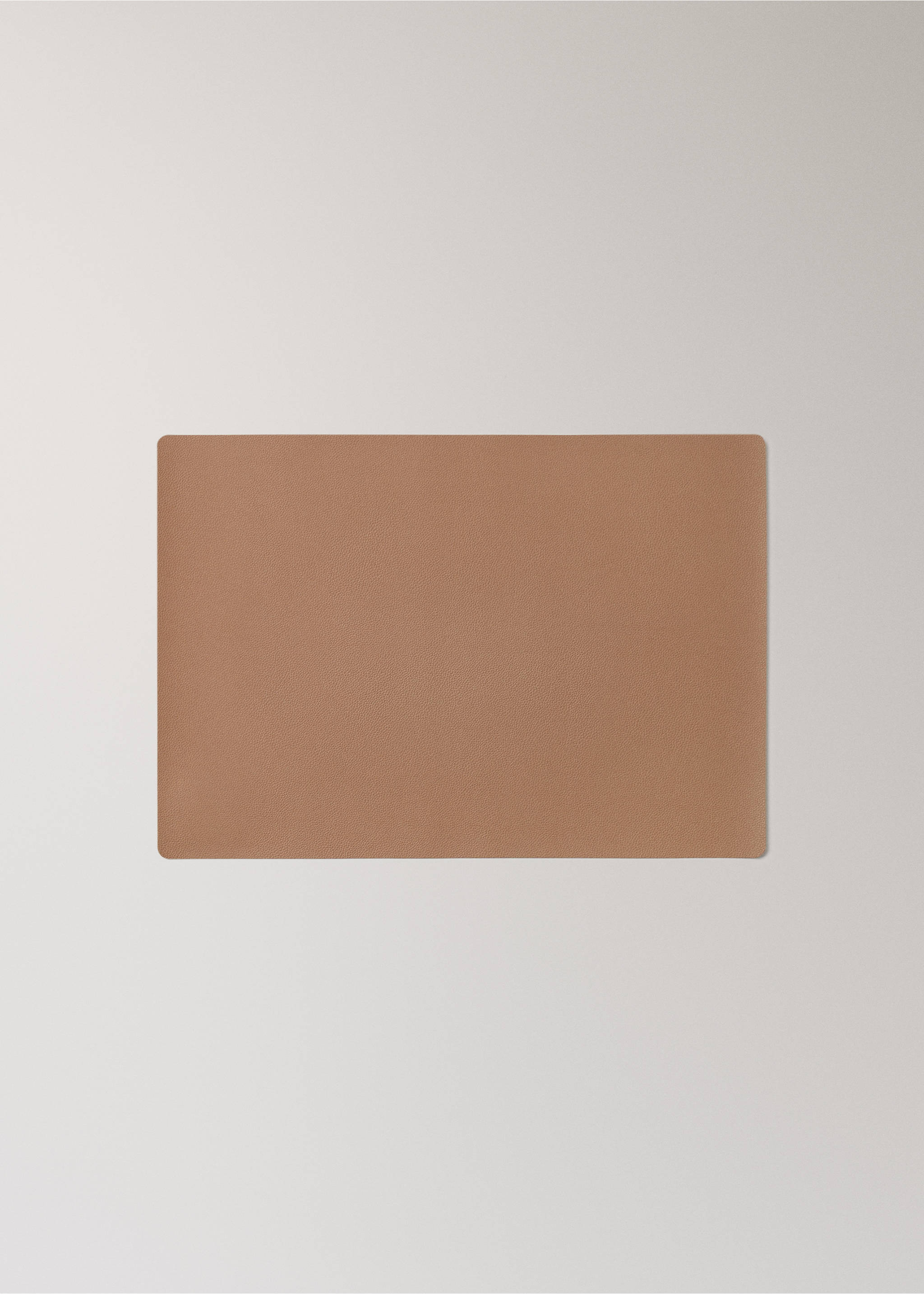 Rektangulær bordbrikke i skinneffekt - Artikkel uten modell, Beige. Ref: 17024139-00.