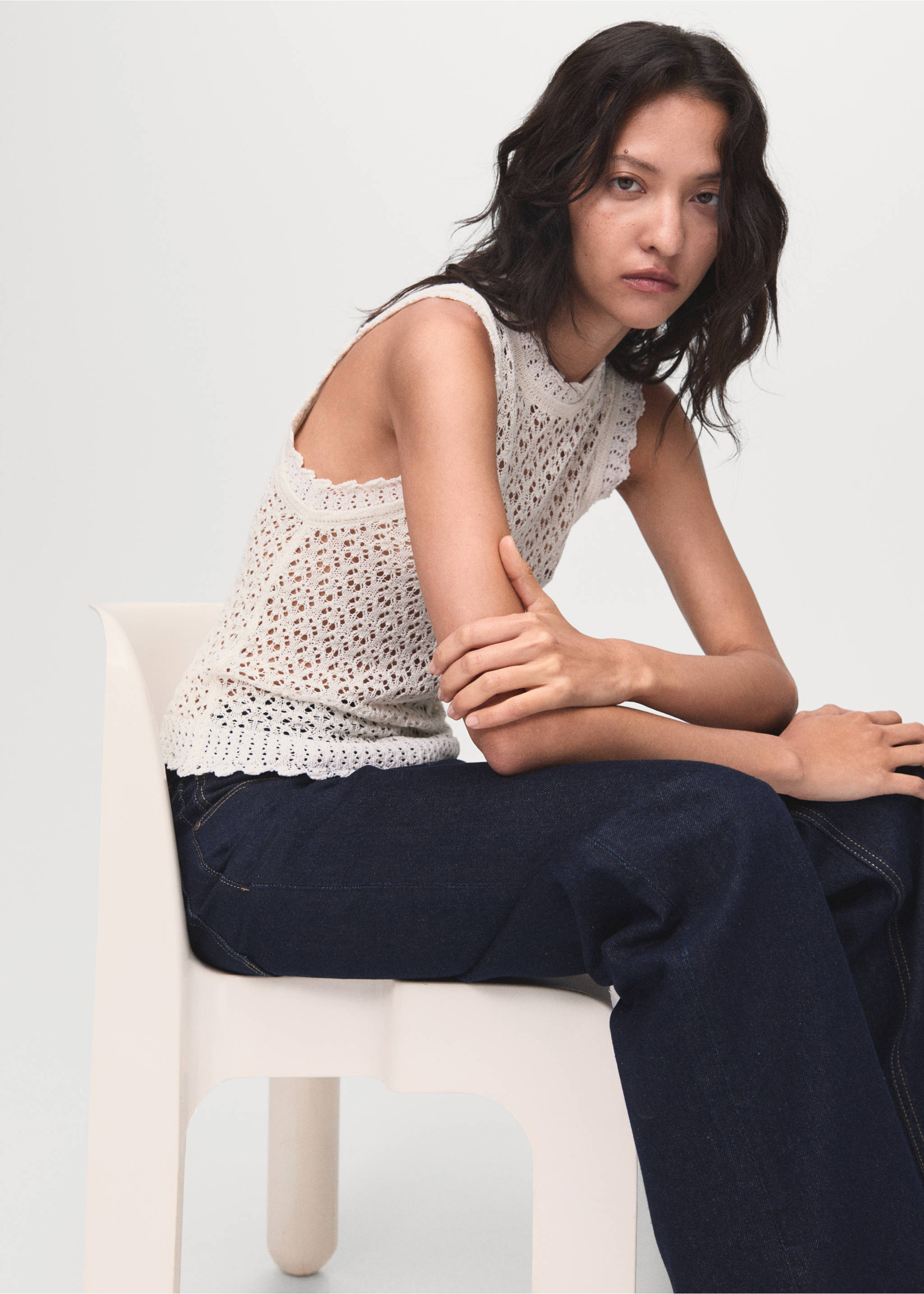 Top punto calado - Detalle del artículo 2, Crudo. Ref: 17024140-00.