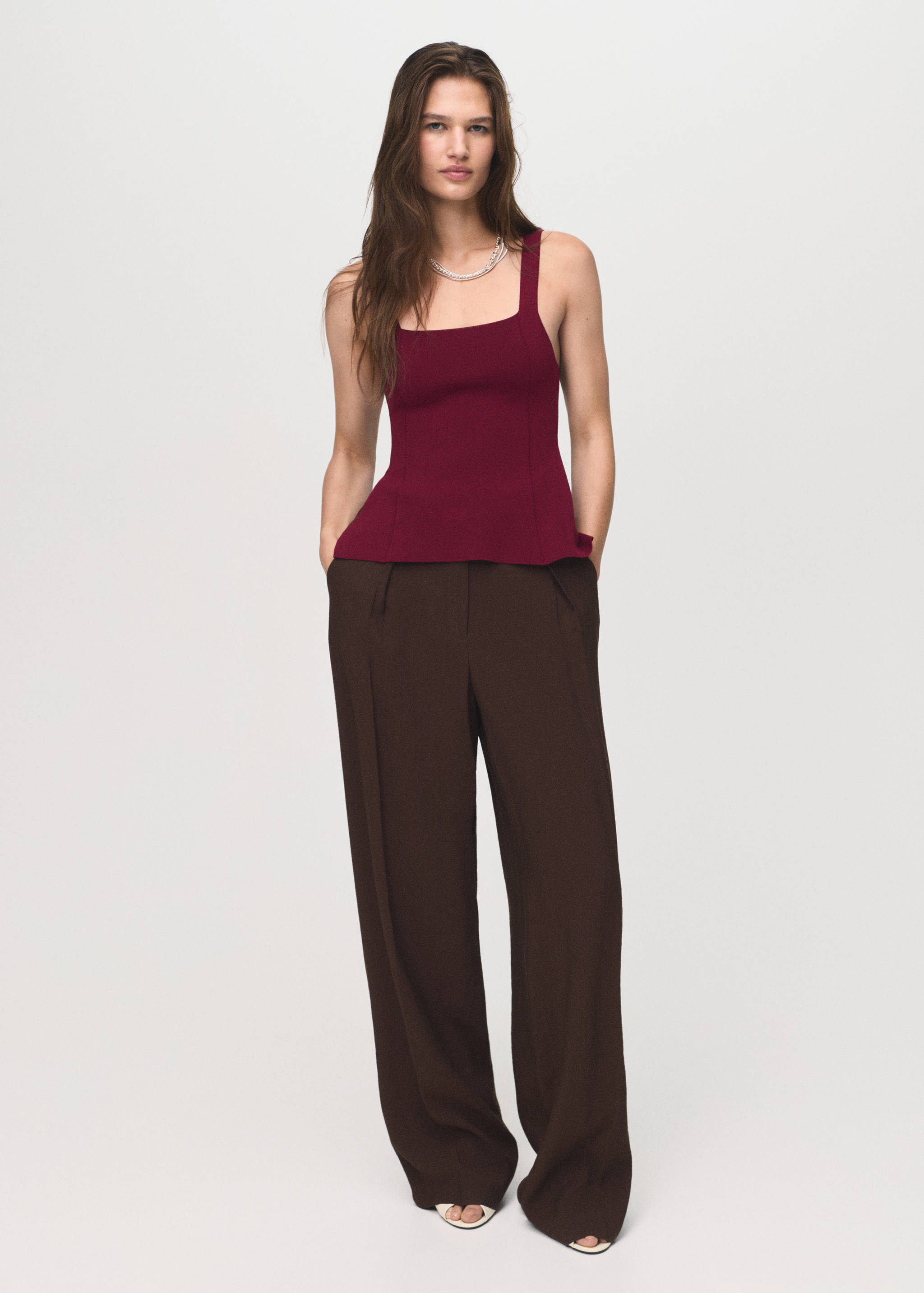 A-line knitted top - General plane