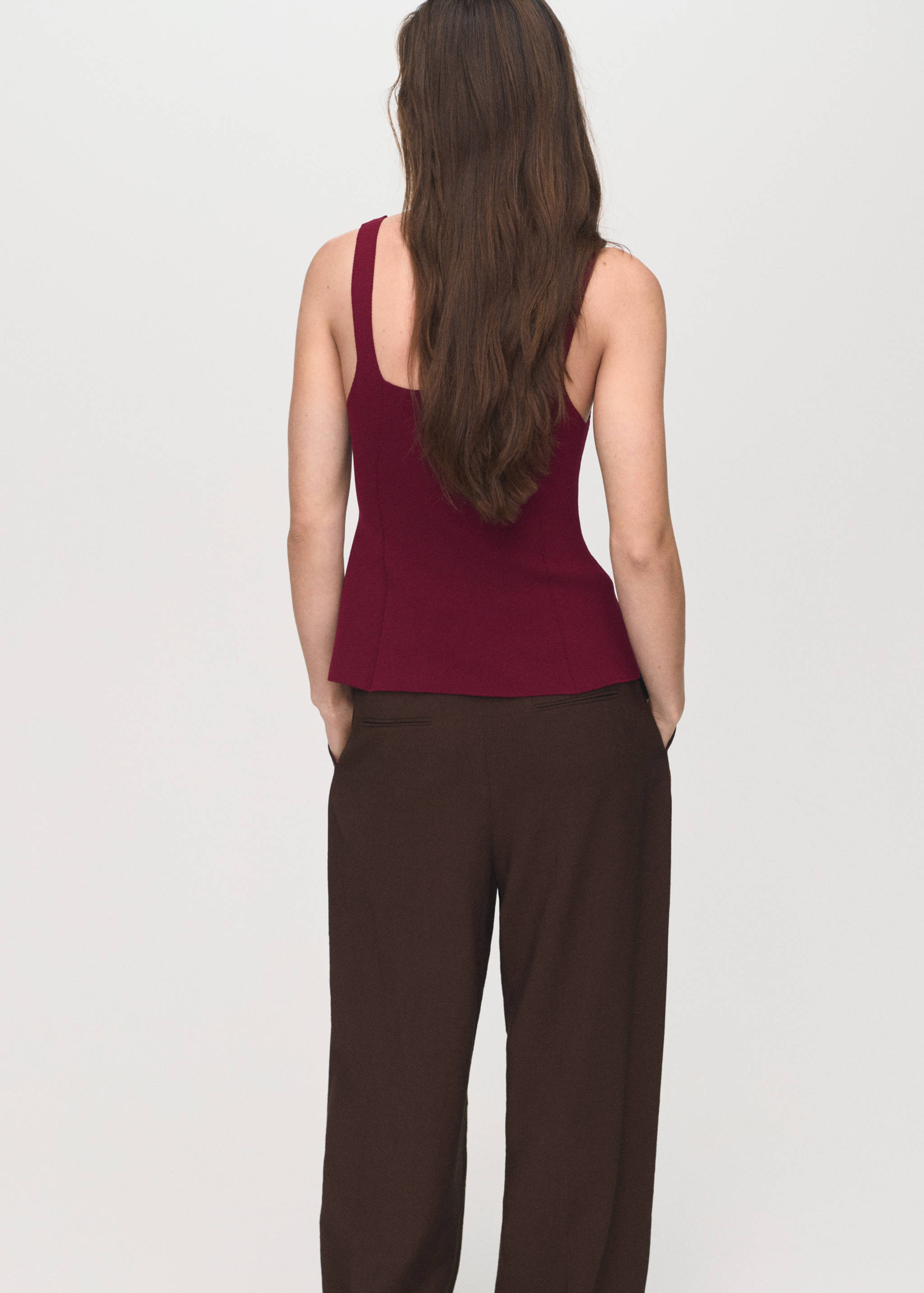 A-line knitted top - Reverse of the article