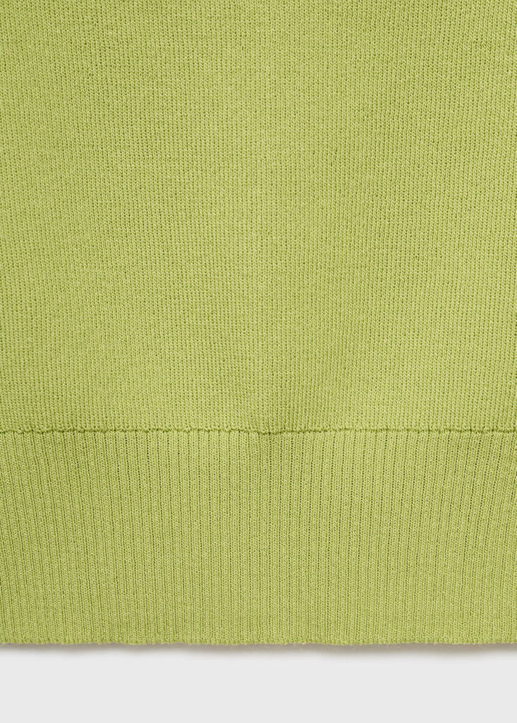 Knitted top with crossed back — Pastel Green