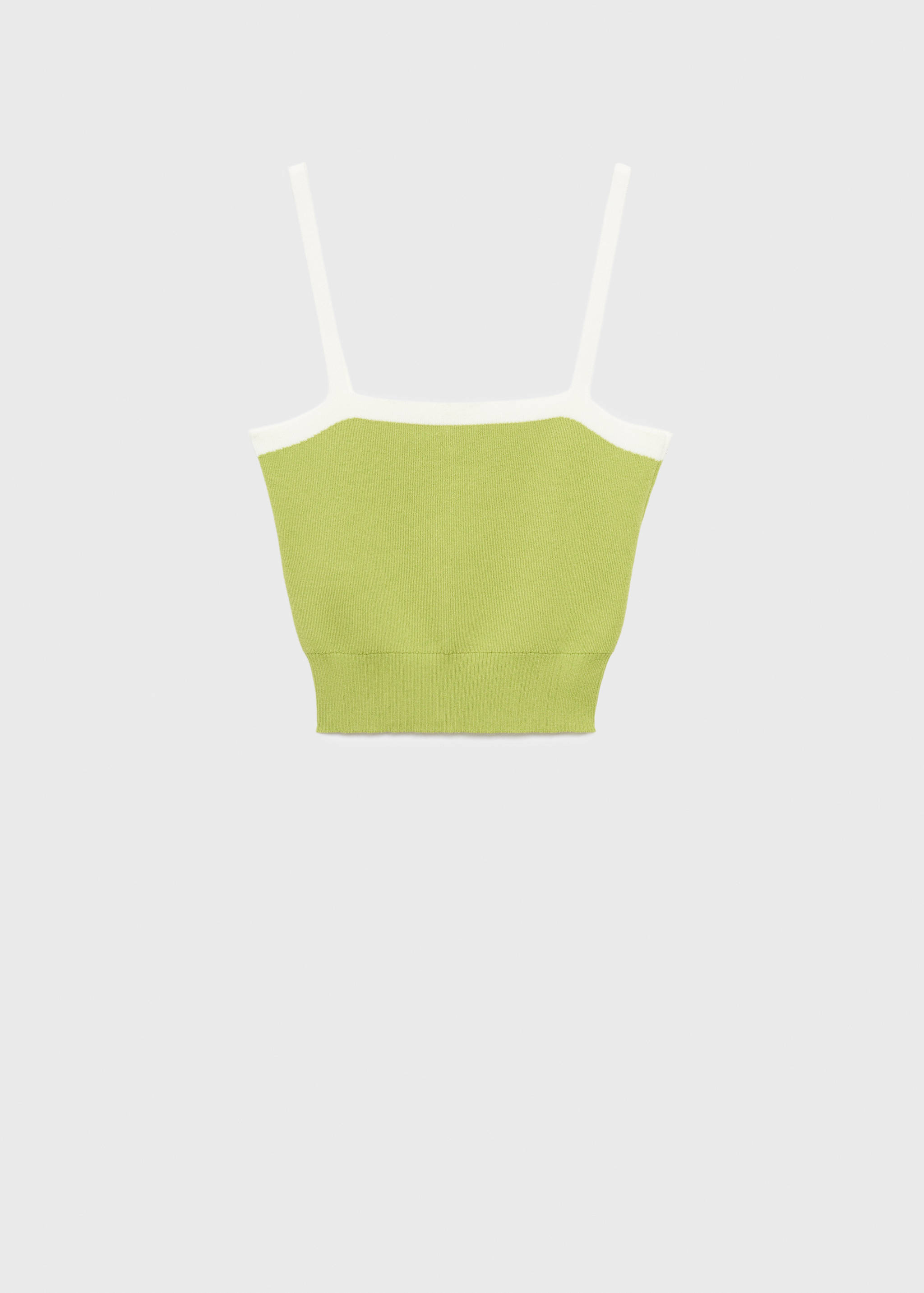 Knitted top with crossed back - Article without model