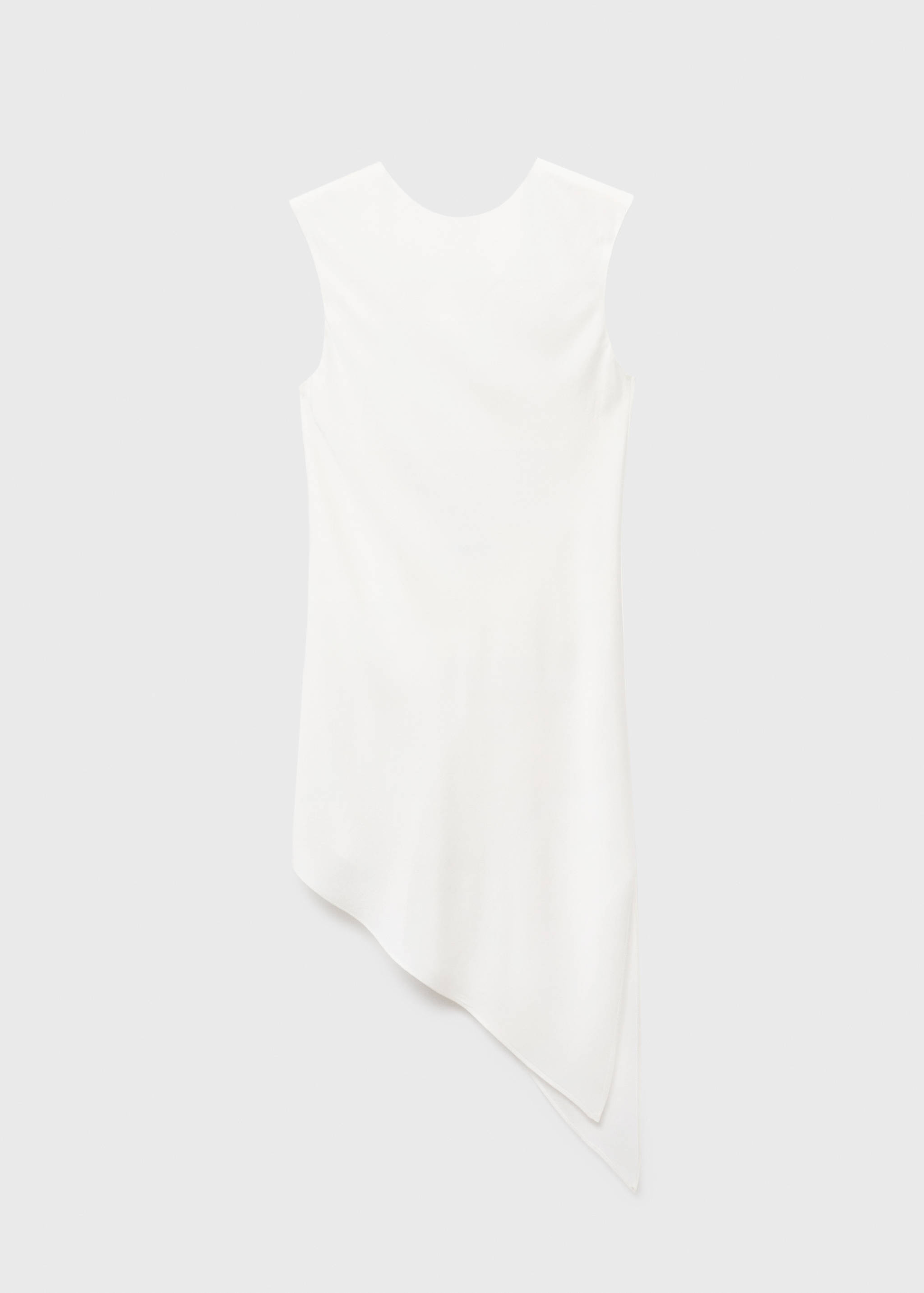 Asymmetrical satin top - Article without model