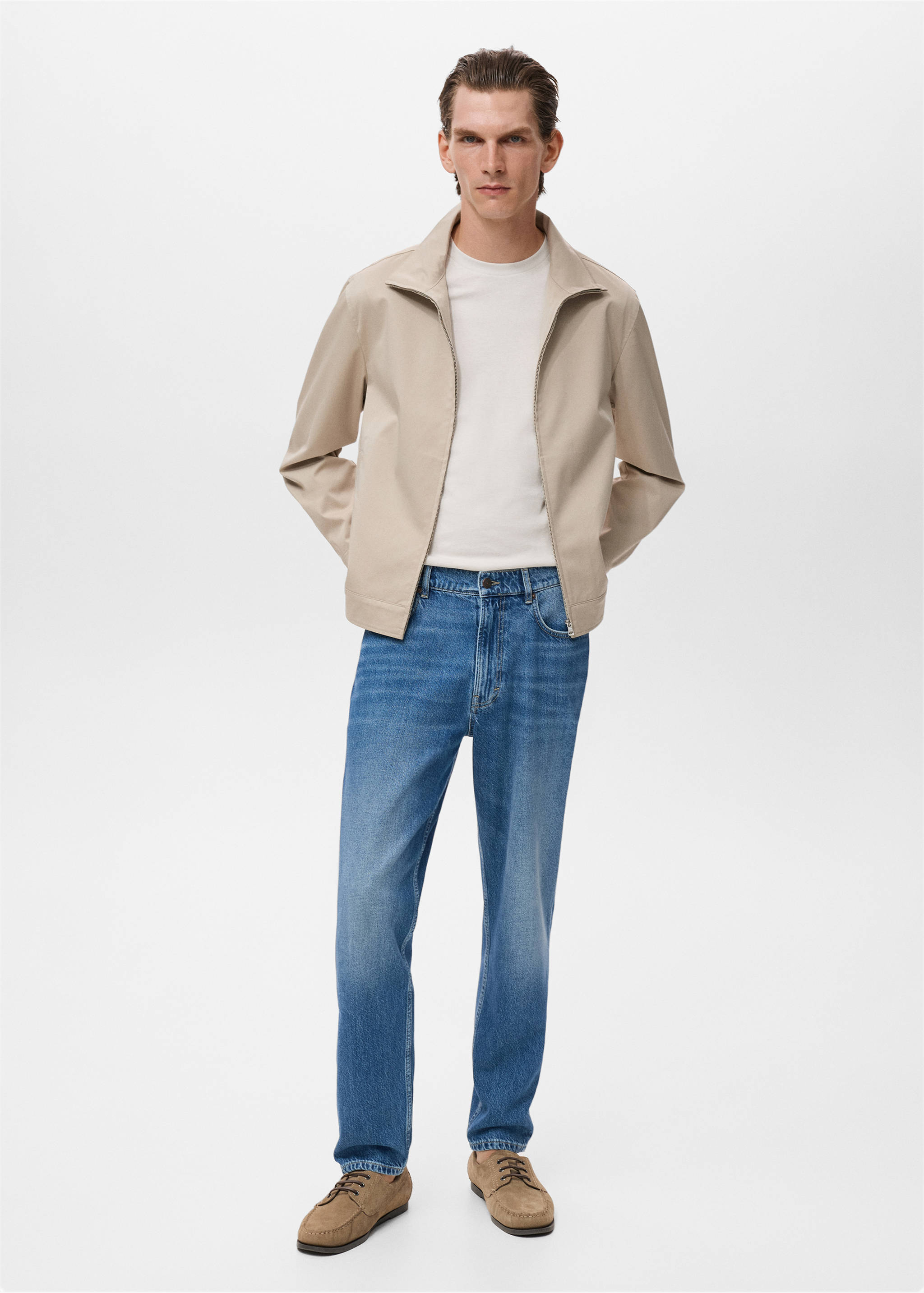 Jean Lori tapered-fit - Plan général, Bleu foncé. Ref: 17024417-00.