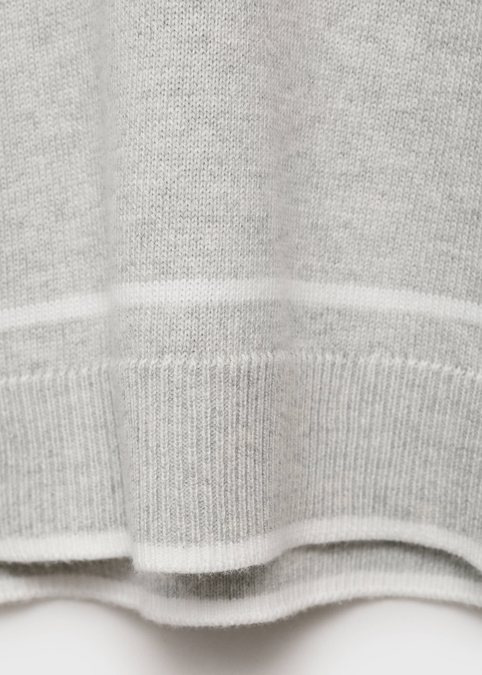 Striped polo-neck sweater - Details of the article 0