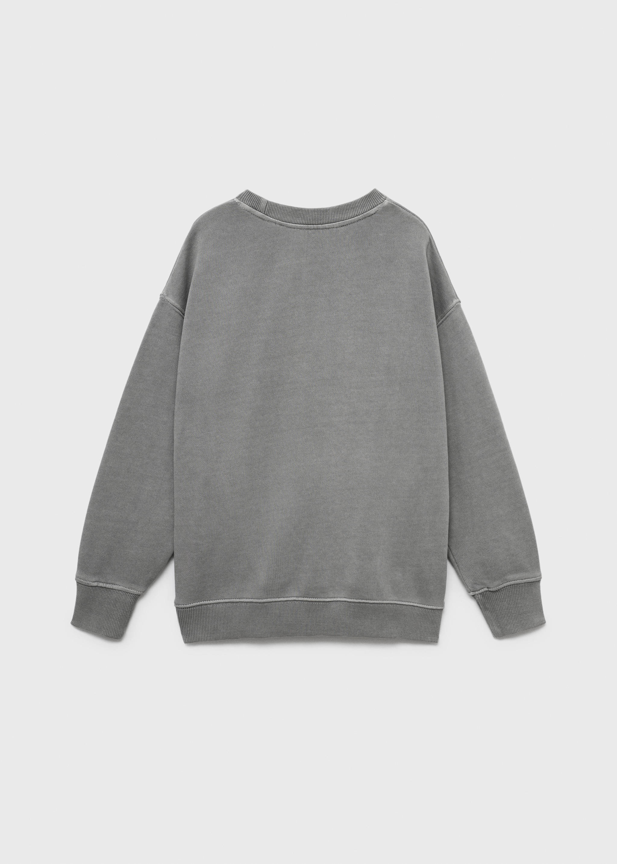 Printed cotton sweatshirt - Reverse of the article