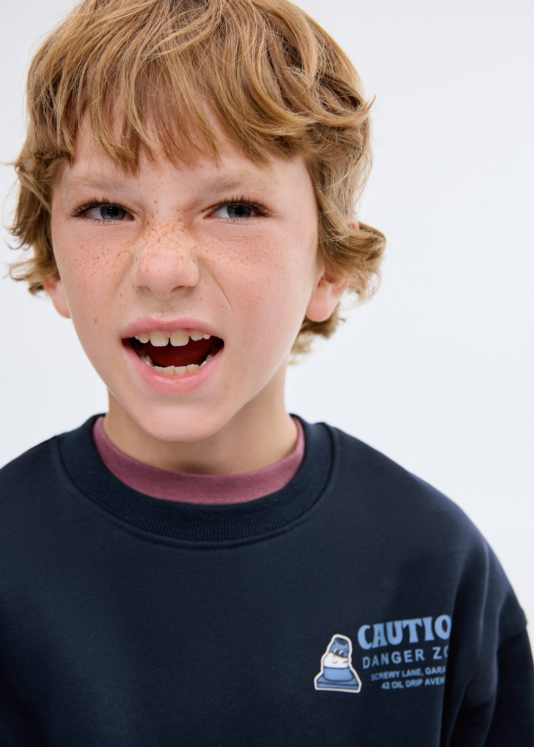 Printed cotton sweatshirt - Medium plane