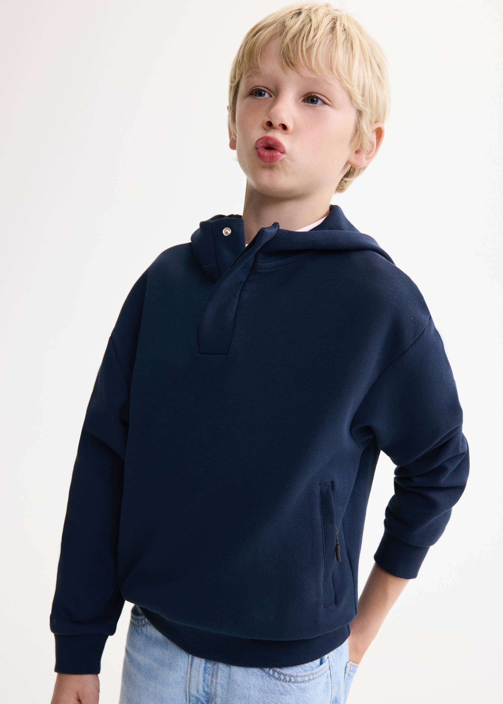 Interlocking cotton sweatshirt - Medium plane