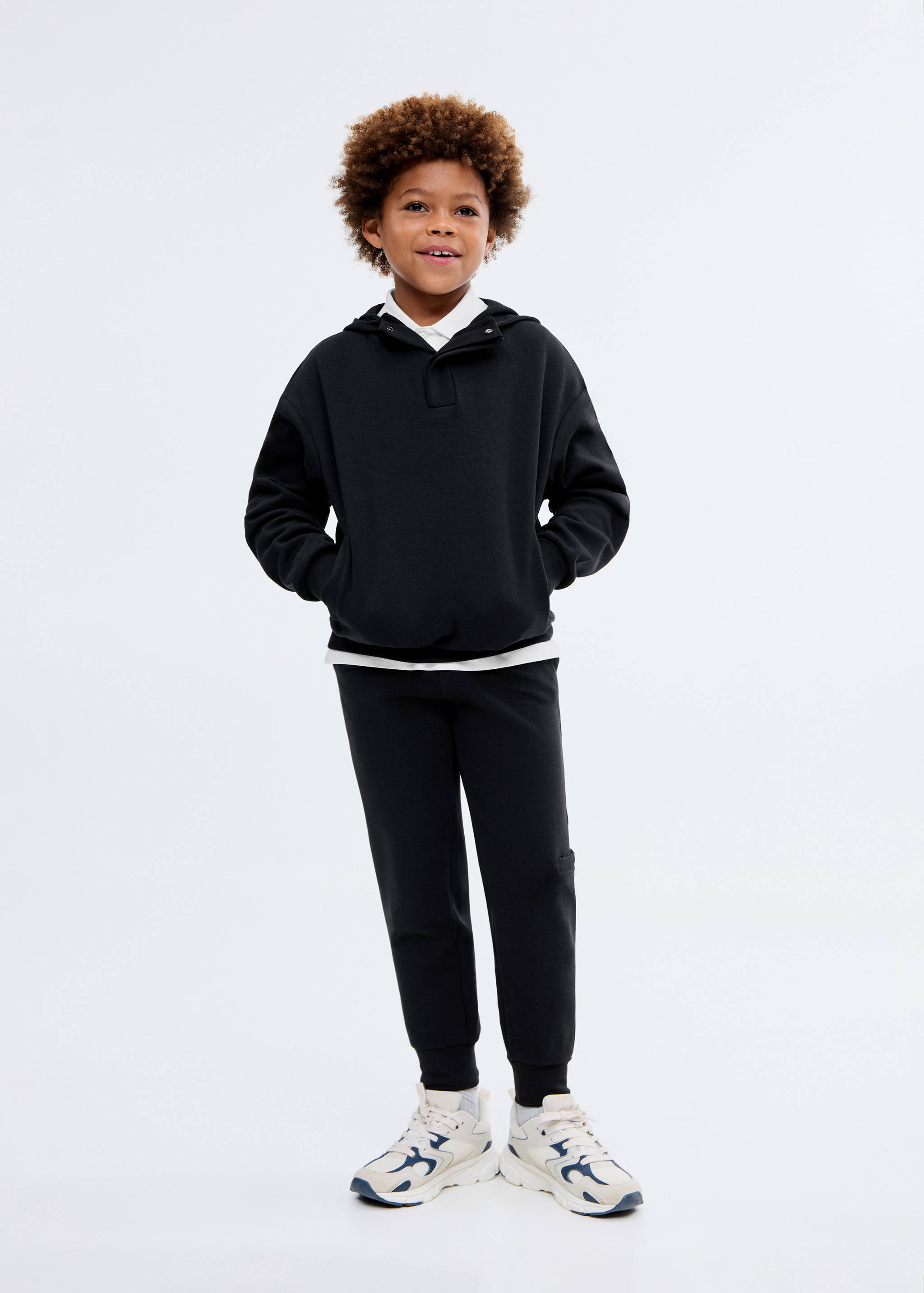 Interlocking cotton sweatshirt - General plane