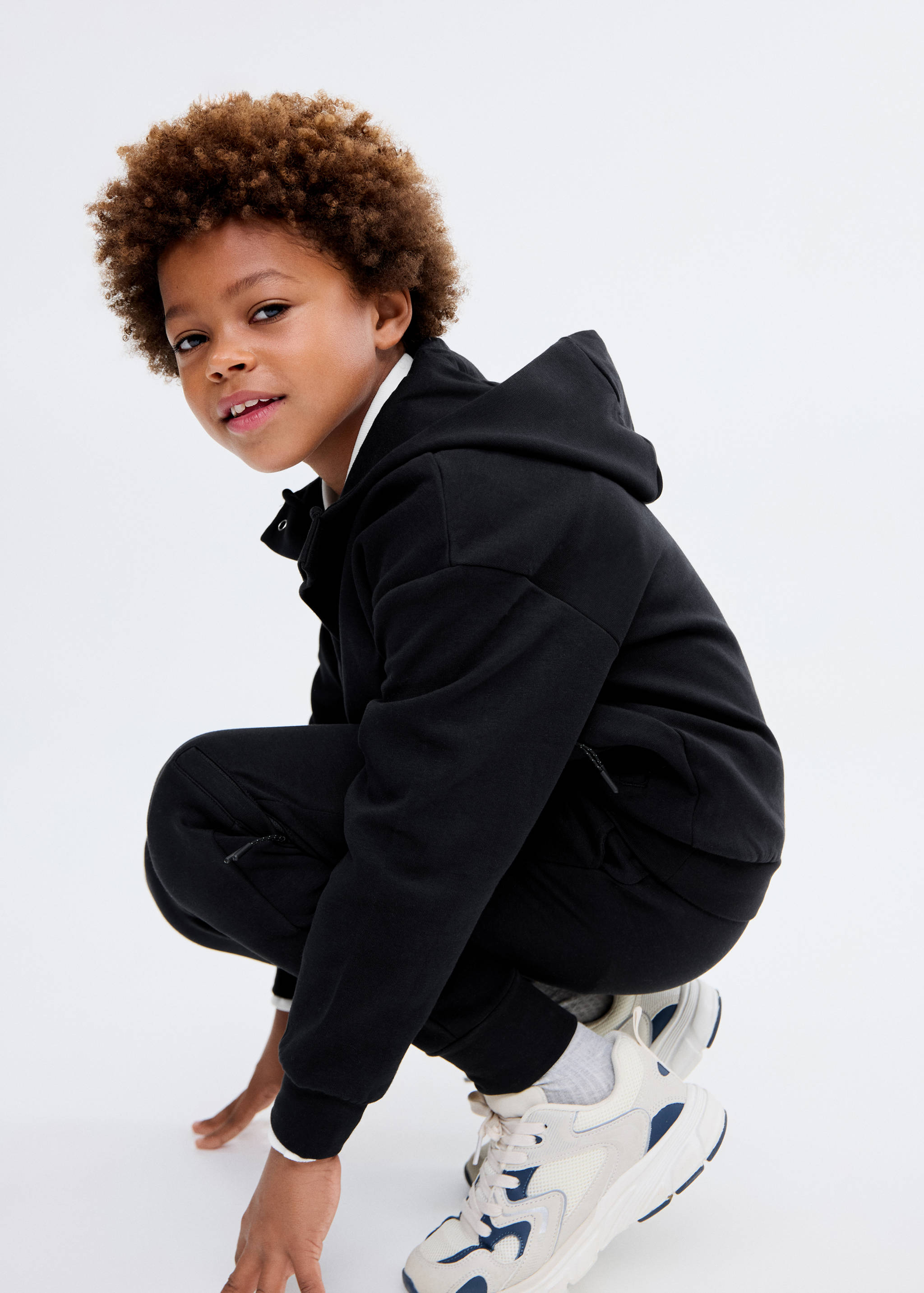 Interlocking cotton sweatshirt - Medium plane