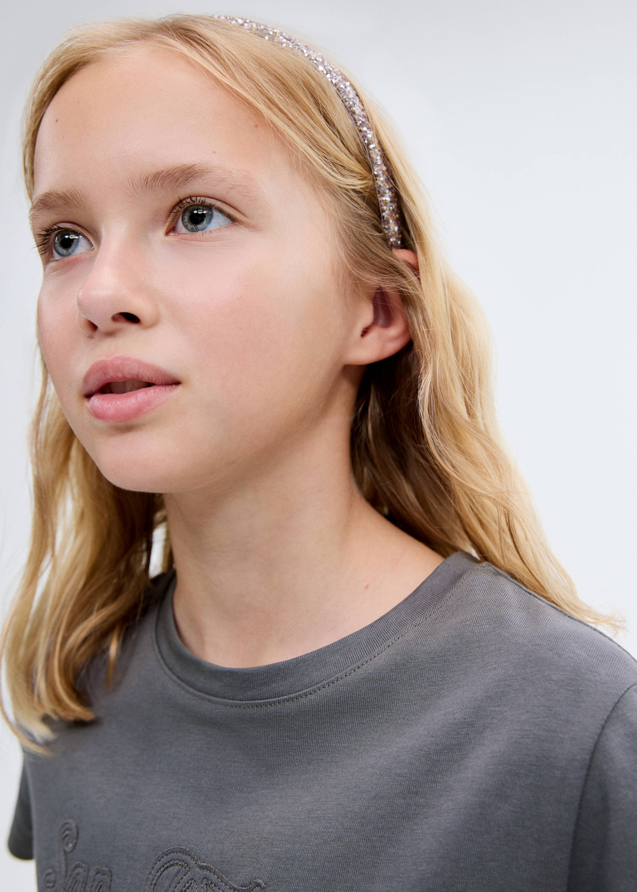 Geborduurd katoenen T-shirt - Detail van het artikel 1