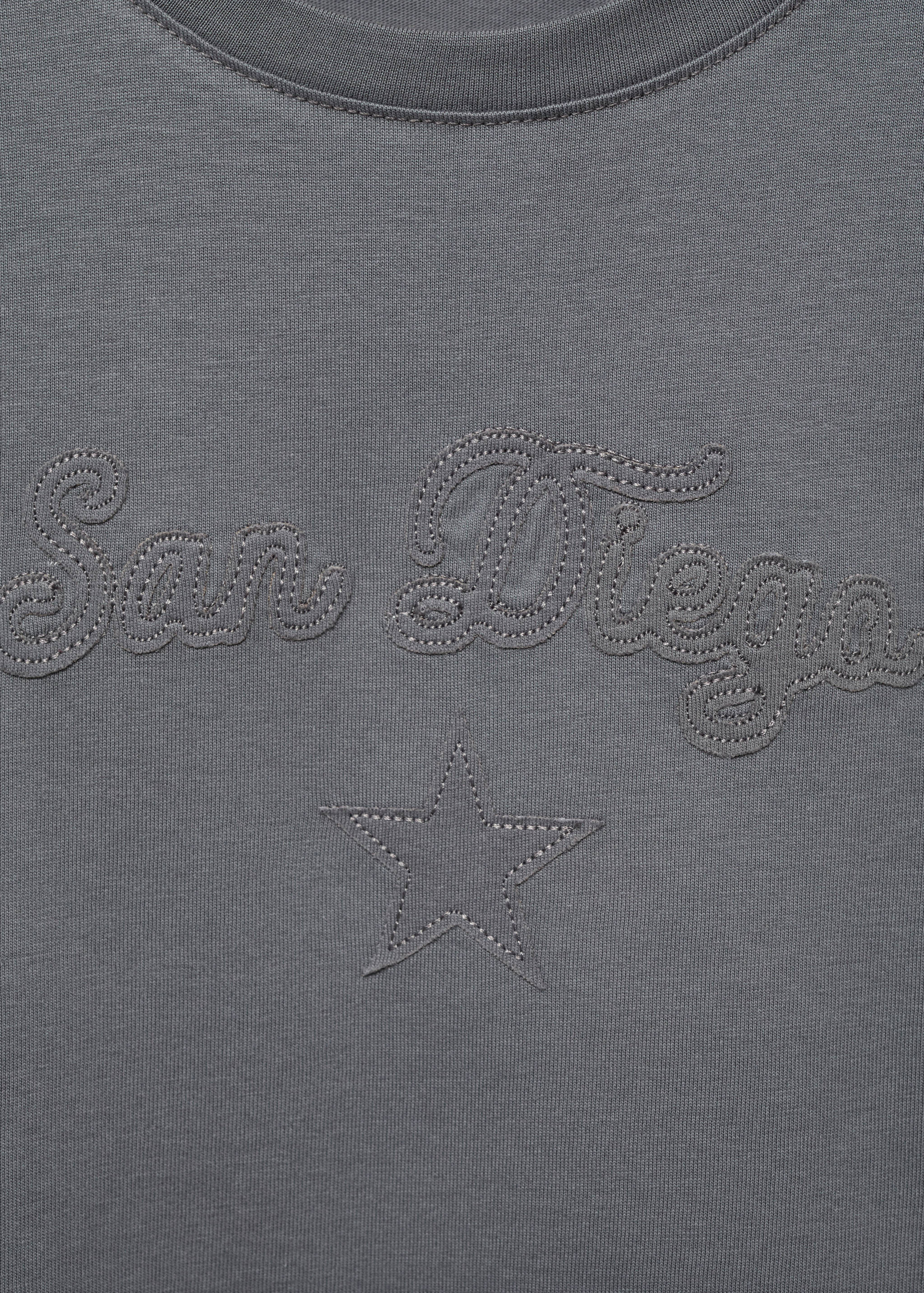 Geborduurd katoenen T-shirt - Detail van het artikel 8