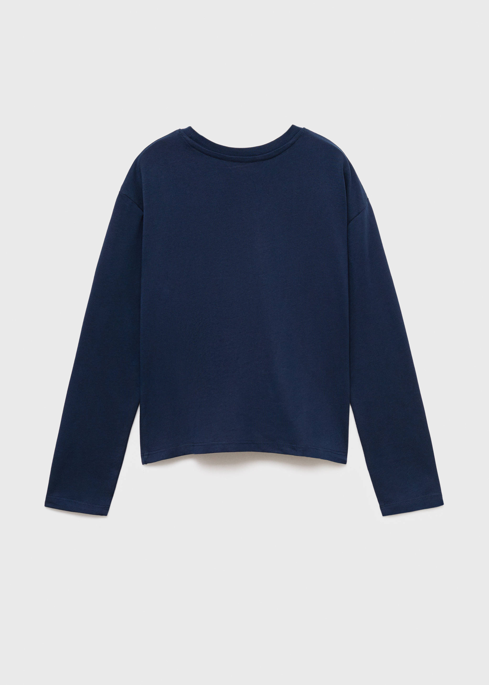 Gathered cotton t-shirt - Reverse of the article