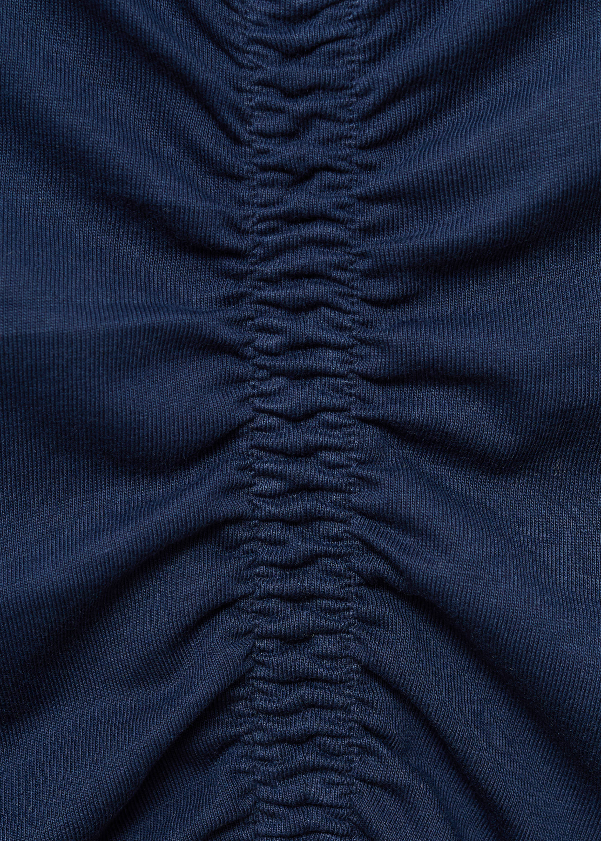 Gathered cotton t-shirt - Details of the article 8